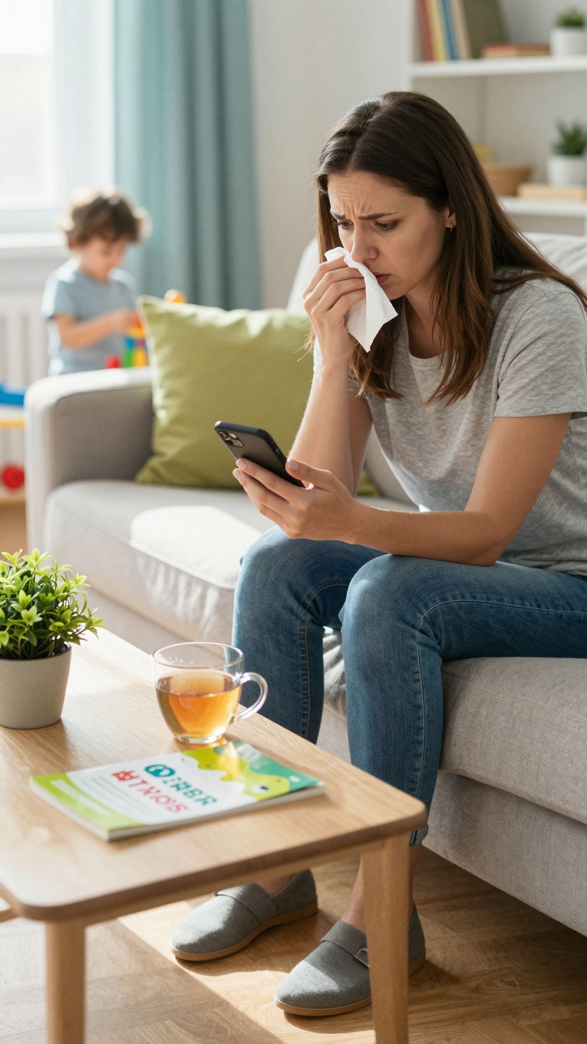 A zöld takony bakteriális fertőzés jele lehet, orvos szükséges.