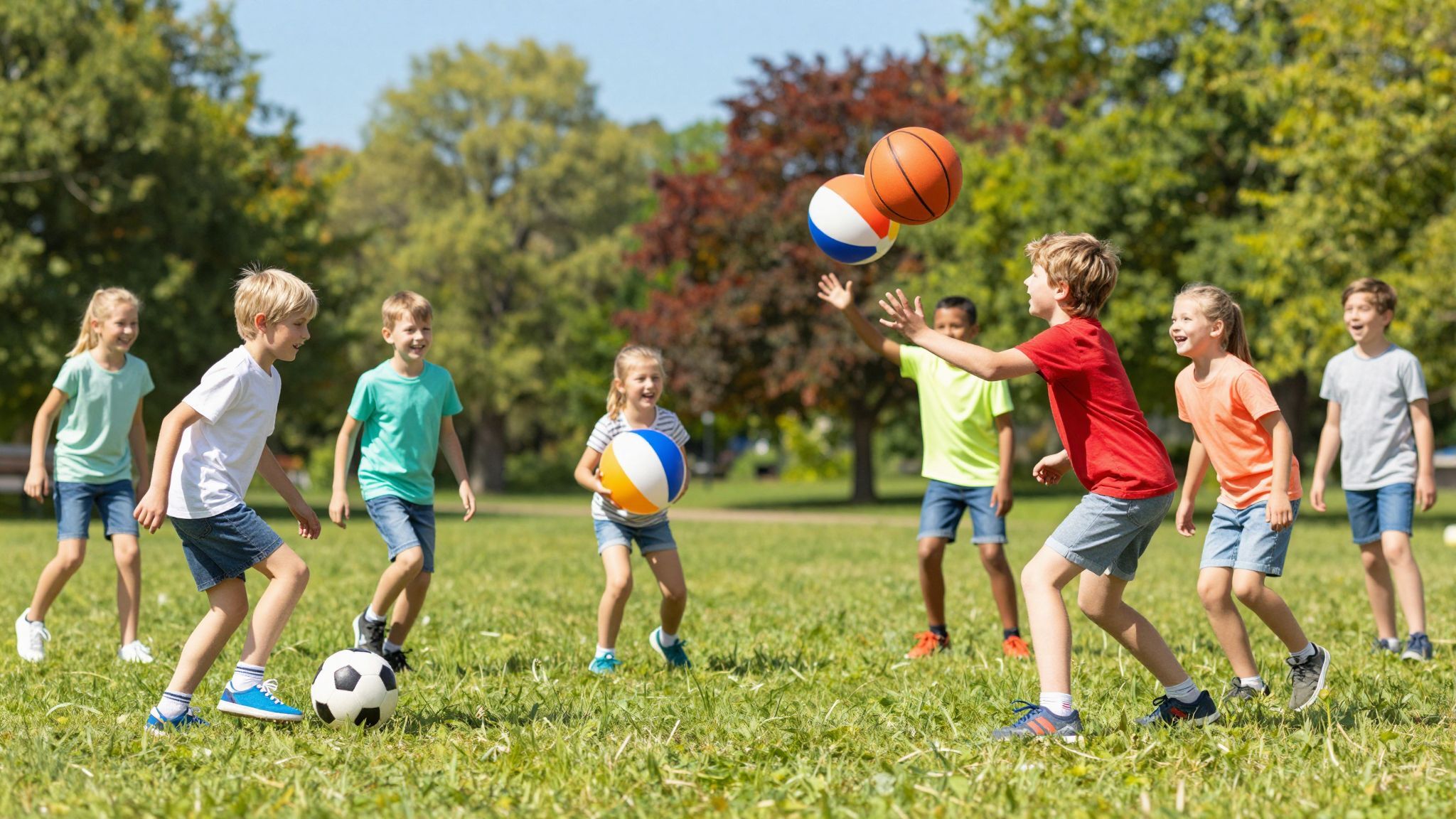 A labdajátékok erősítik a csapatszellemet és barátságokat.