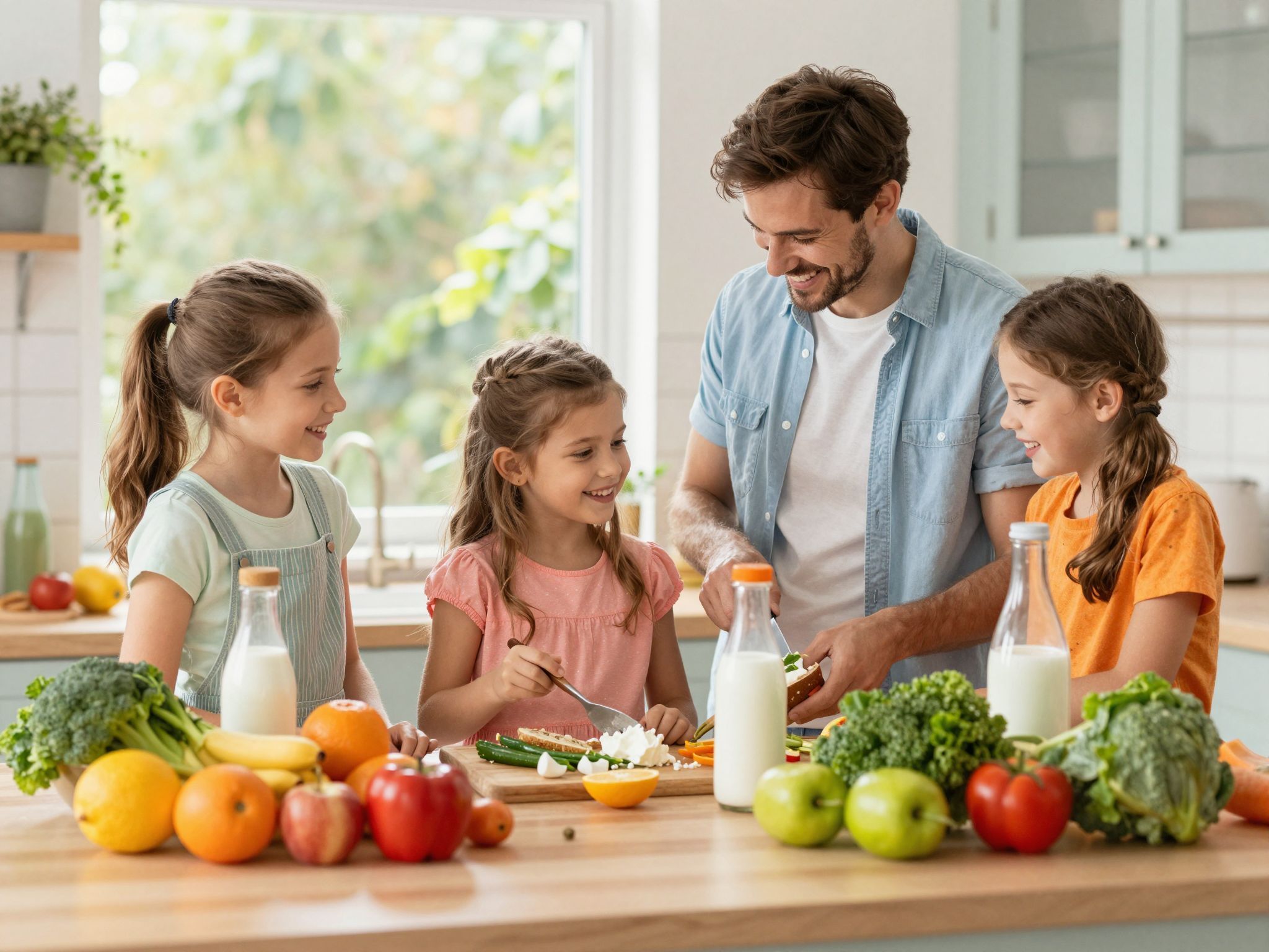 A laktózmentes diéta segíti a gyerekek egészségét.