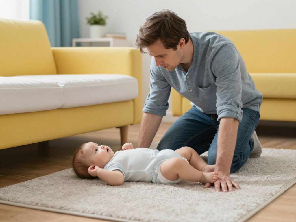 A leggyakoribb otthoni baleset: mit csinálj, ha a baba leesik az ágyról vagy a kanapéról?