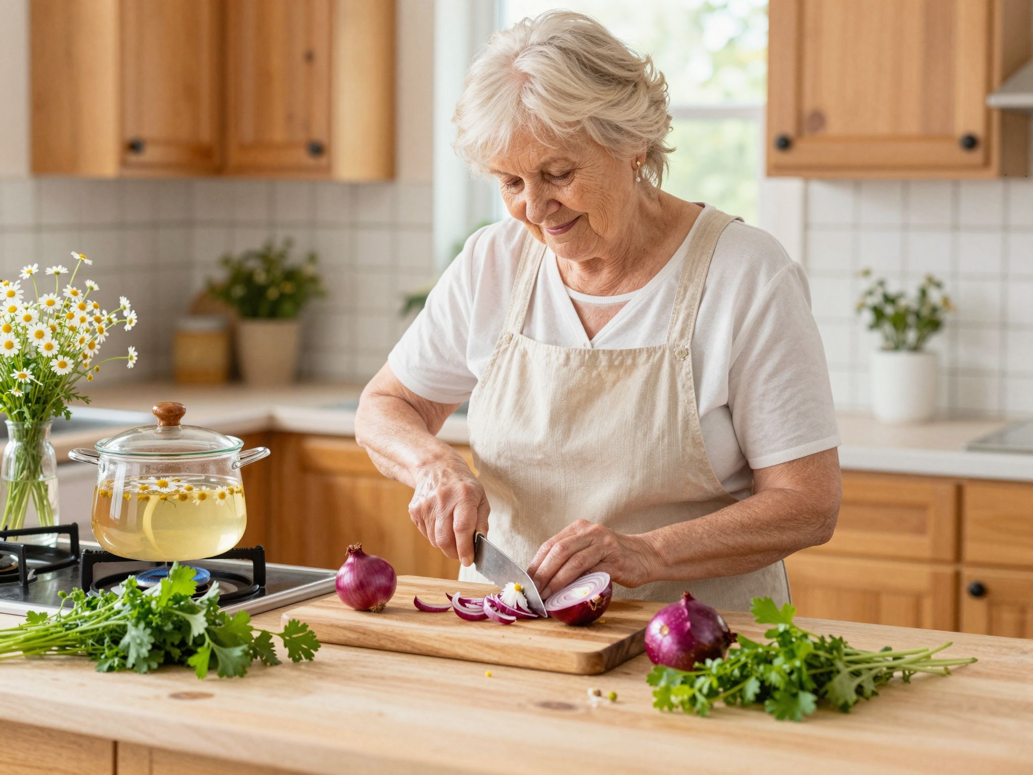 A vöröshagyma és kamilla természetes fájdalomcsillapítók lehetnek.