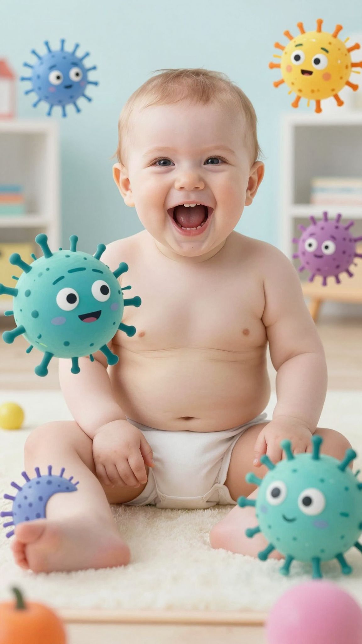 A szájüregi mikrobiom szerepet játszik a fogzás folyamatában.