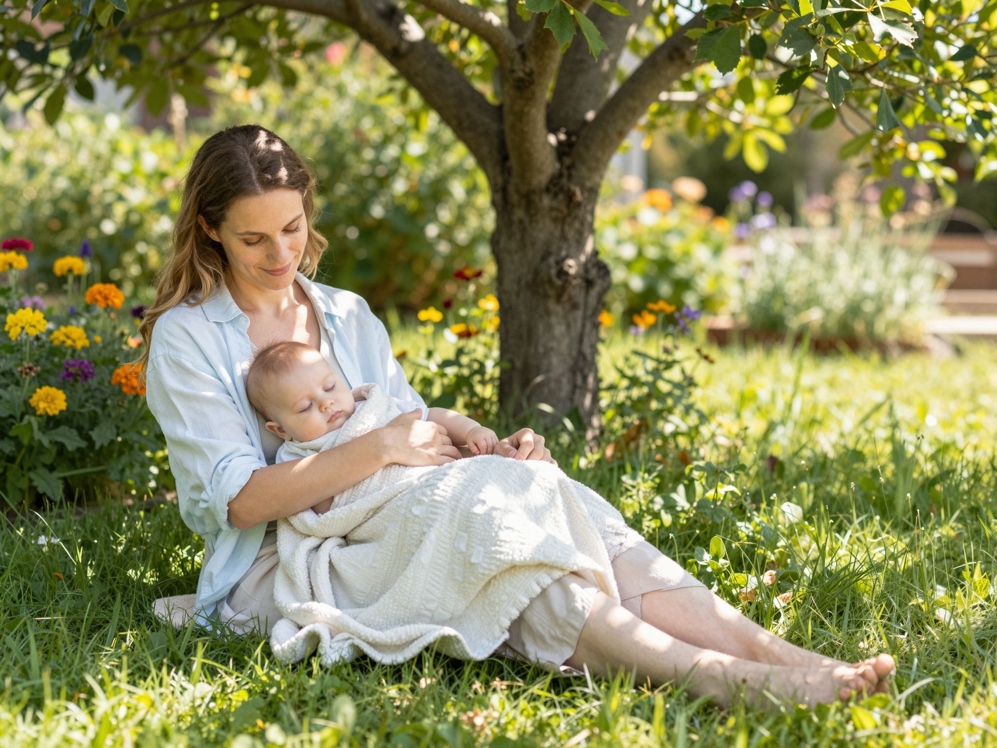 A forróságban a szülők nyugalma elengedhetetlen a babának.