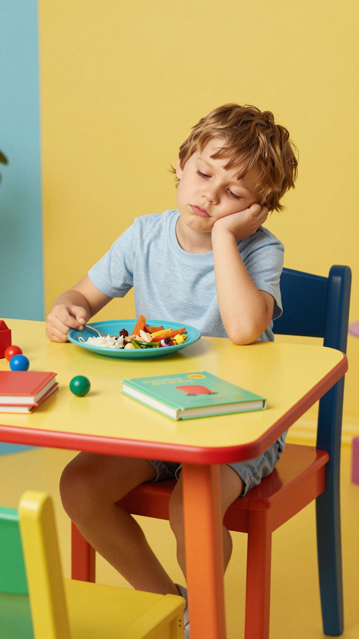 A fáradt gyermek étkezési szokásai és aktivitása megváltozik.