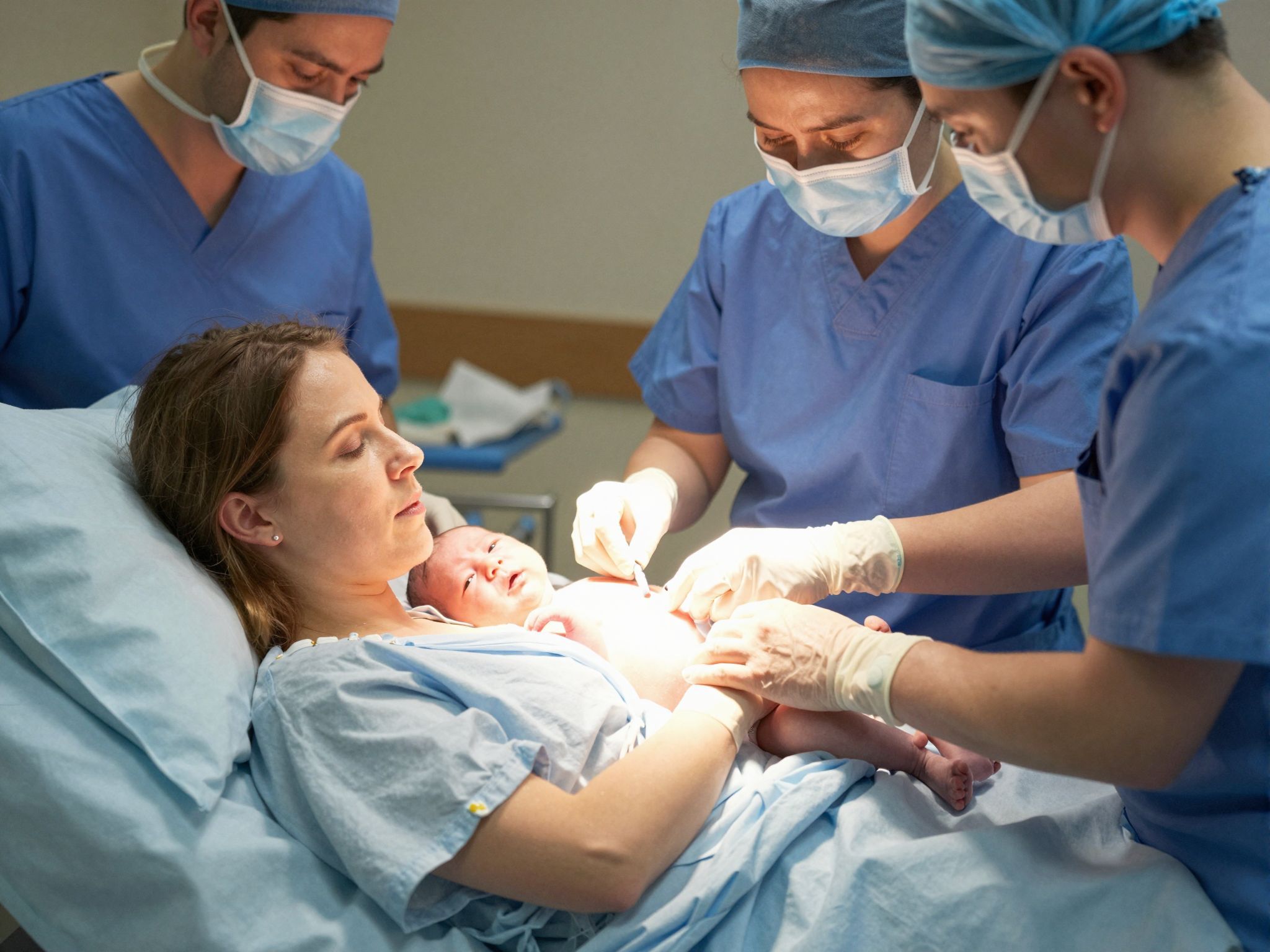 A császármetszés után is kialakulhat szoros anyai kötődés.