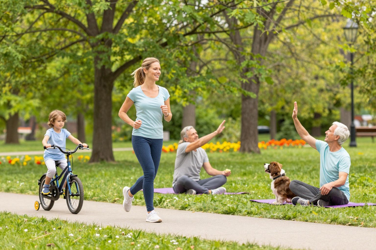 A közös mozgás erősíti a családi kötelékeket és egészséget.