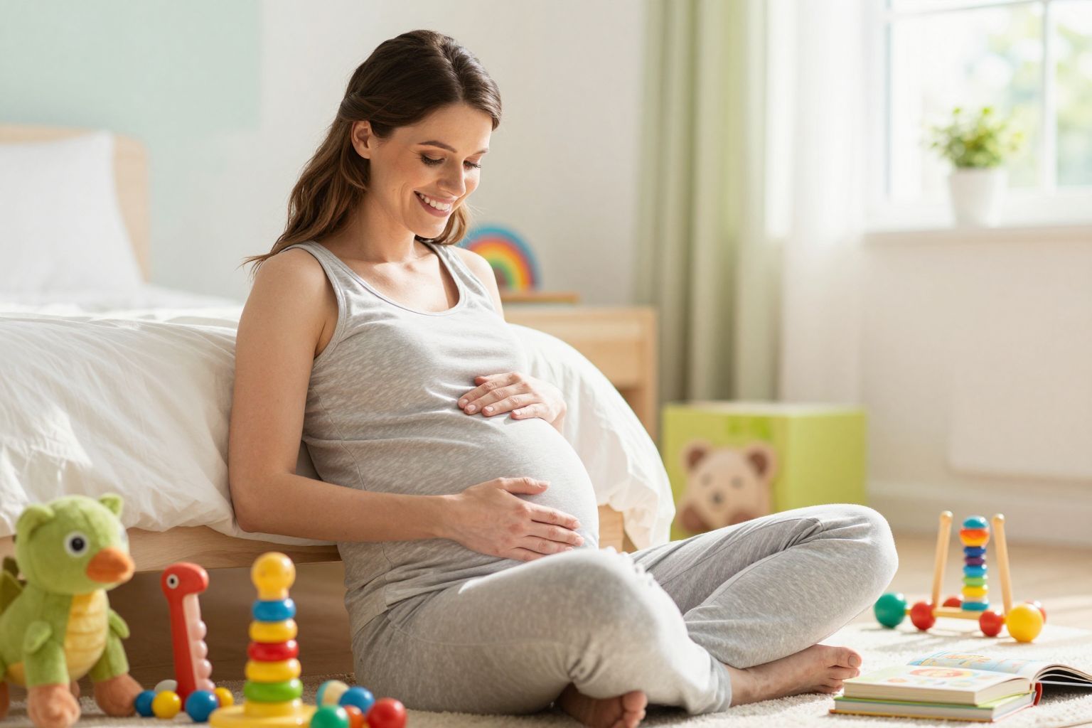 A magzat hallása már 25. héttől fejlődik.