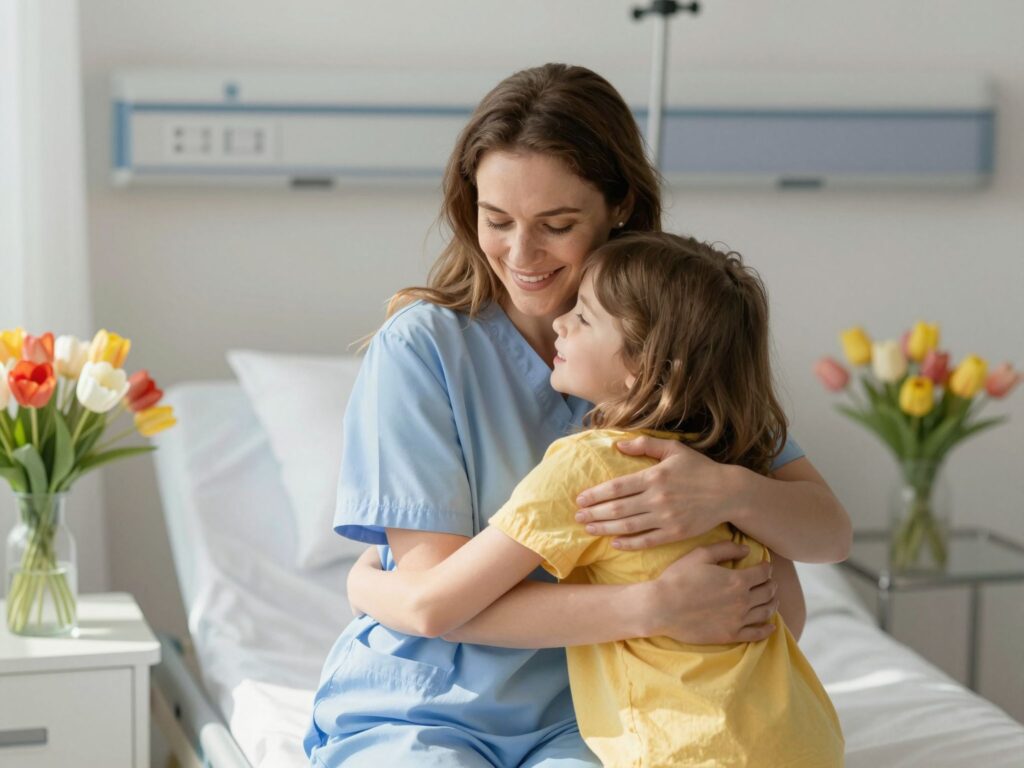 Az első anyák napja másképp: amikor az ünnep a gyógyulásról és a reményről szól a kórház falai között