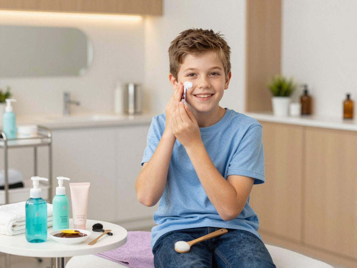 Az első kozmetikai kezelés: minden, amit a kamaszfiúknak tudni érdemes a bőrápolásról