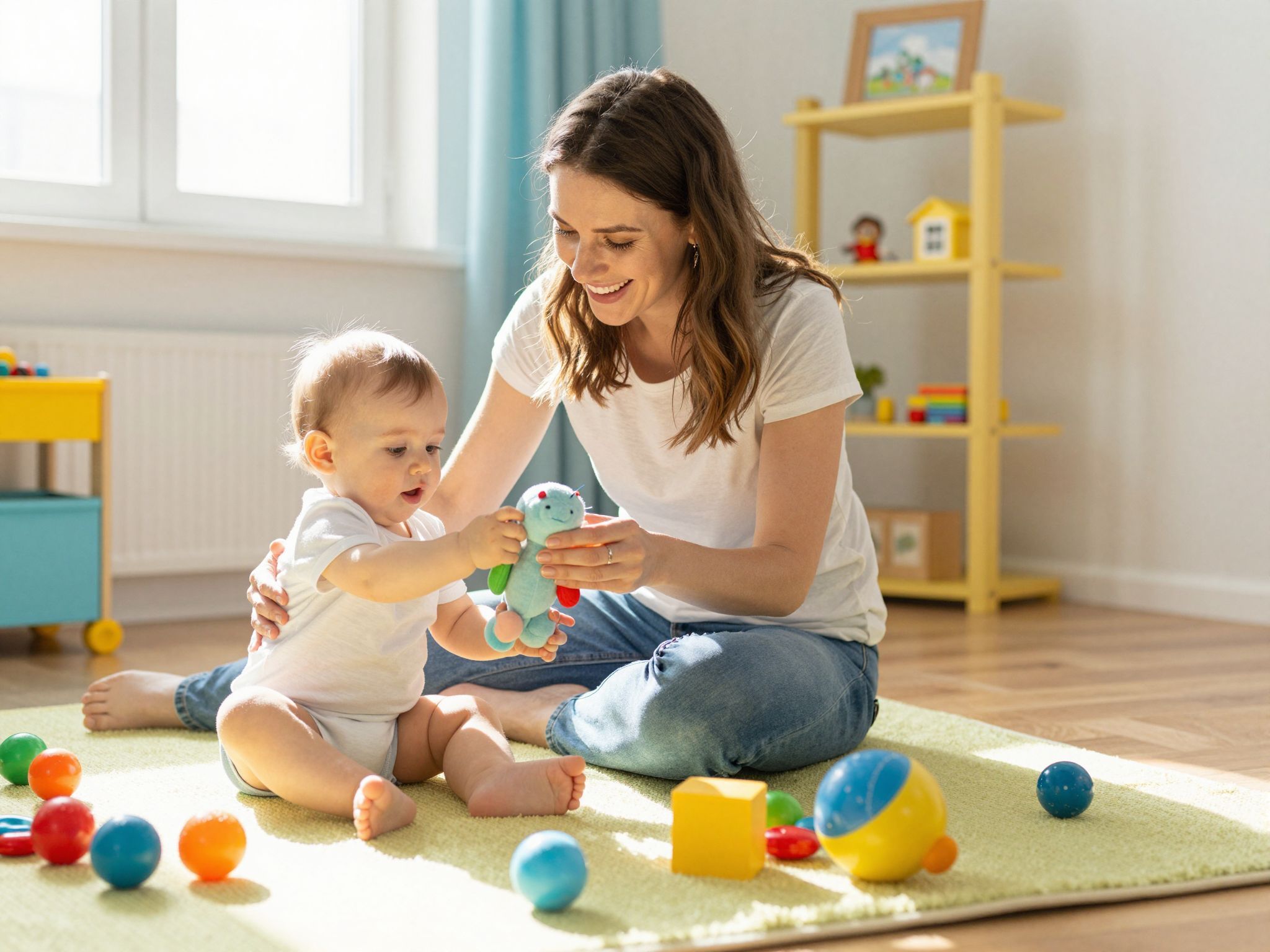 A játék segíti a baba kognitív fejlődését! 🌟