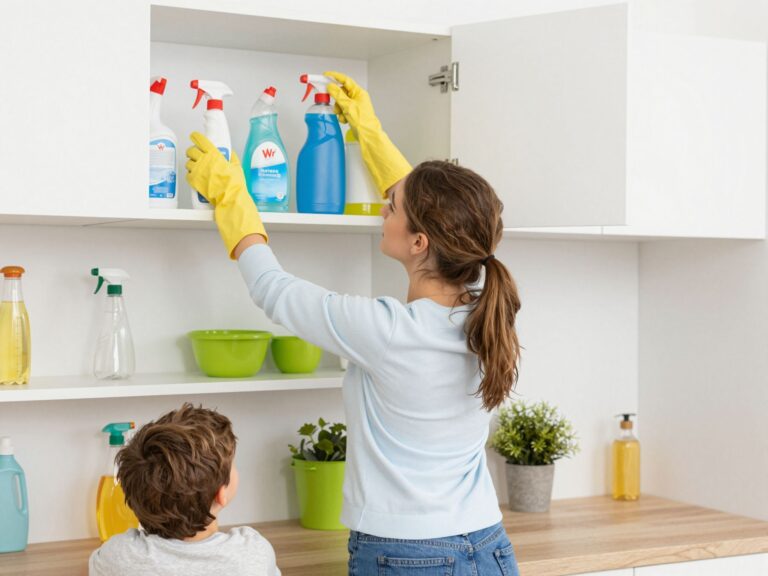 Gyermekbiztos otthon: hogyan tárold biztonságosan a vegyszereket?