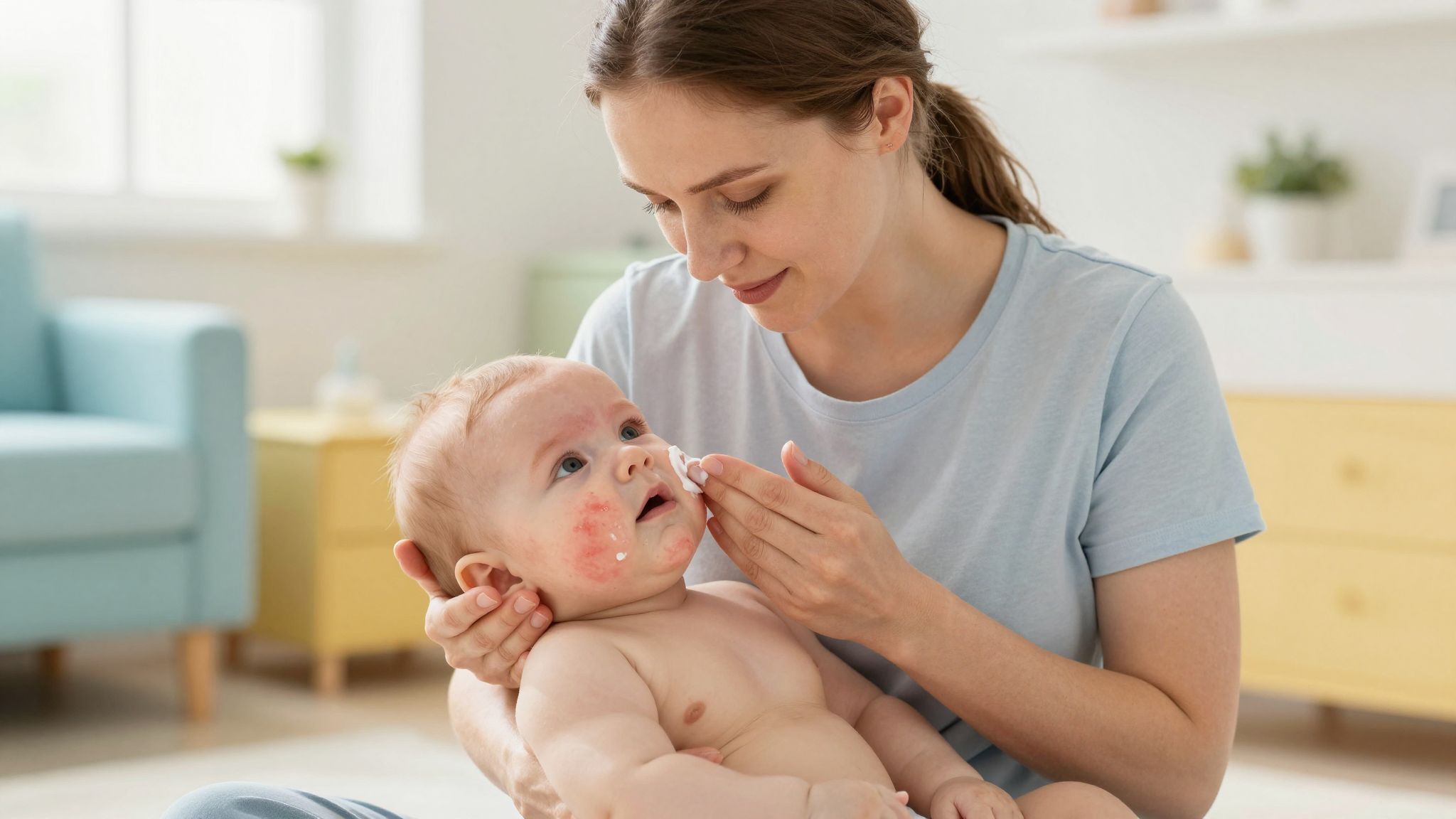 A tejkiütés ápolásához fontos a bőrirritáció elkerülése.