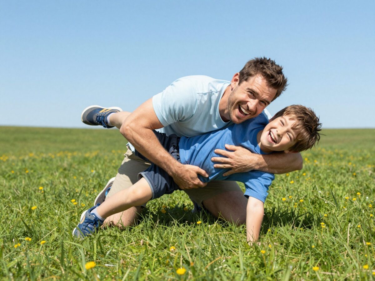 Hogyan hancúrozzunk biztonságosan? Szabályok a közös birkózáshoz apával