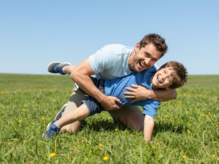 Hogyan hancúrozzunk biztonságosan? Szabályok a közös birkózáshoz apával
