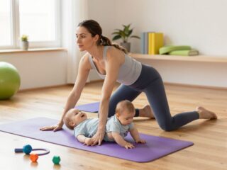 Hogyan jógázz a babáddal? A napüdvözlet lépései a közös mozgás öröméért