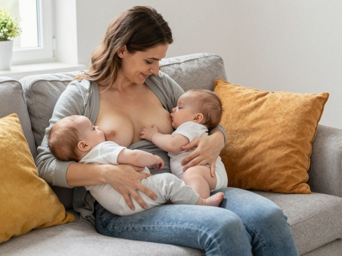 Két baba, egy anya: a tandem szoptatás kihívásai és szépségei