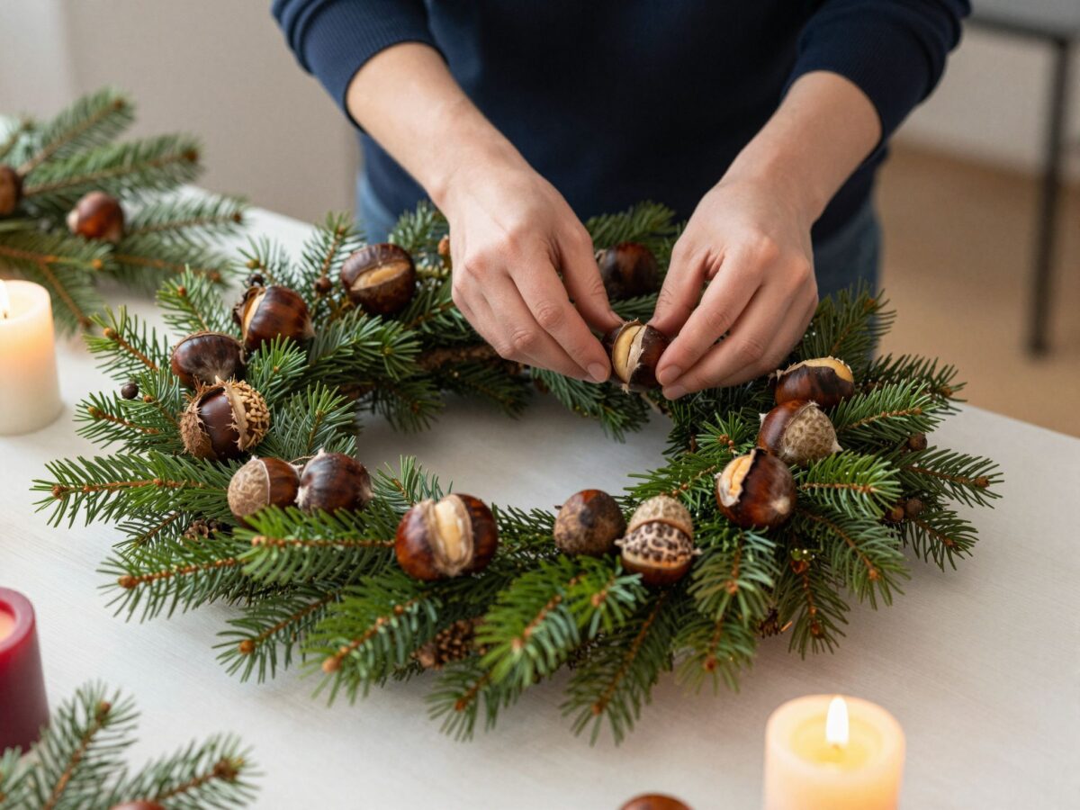 Különleges adventi koszorú készítése lépésről lépésre: a gesztenyés dizájn titkai