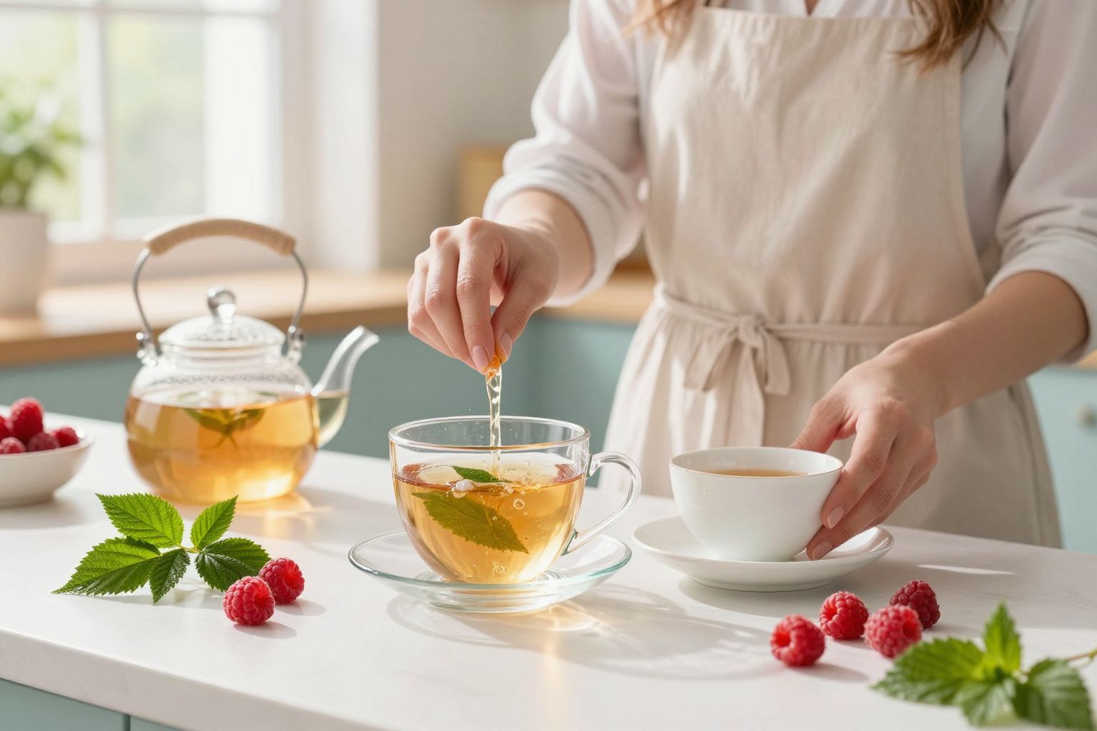 A málnalevél tea segíti a szülést és a regenerációt.