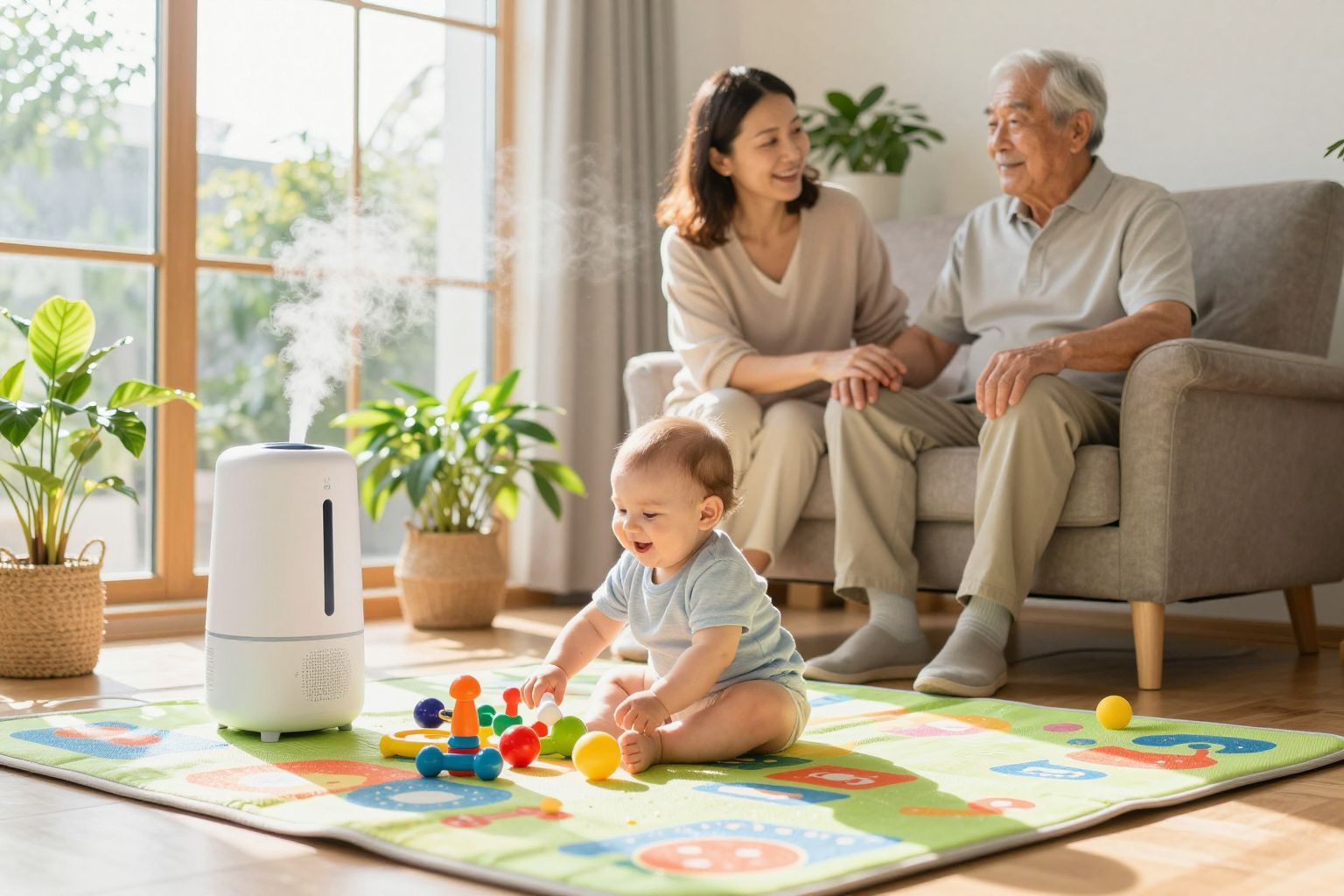 A száraz levegő fokozza a csecsemők légzőszervi problémáit.