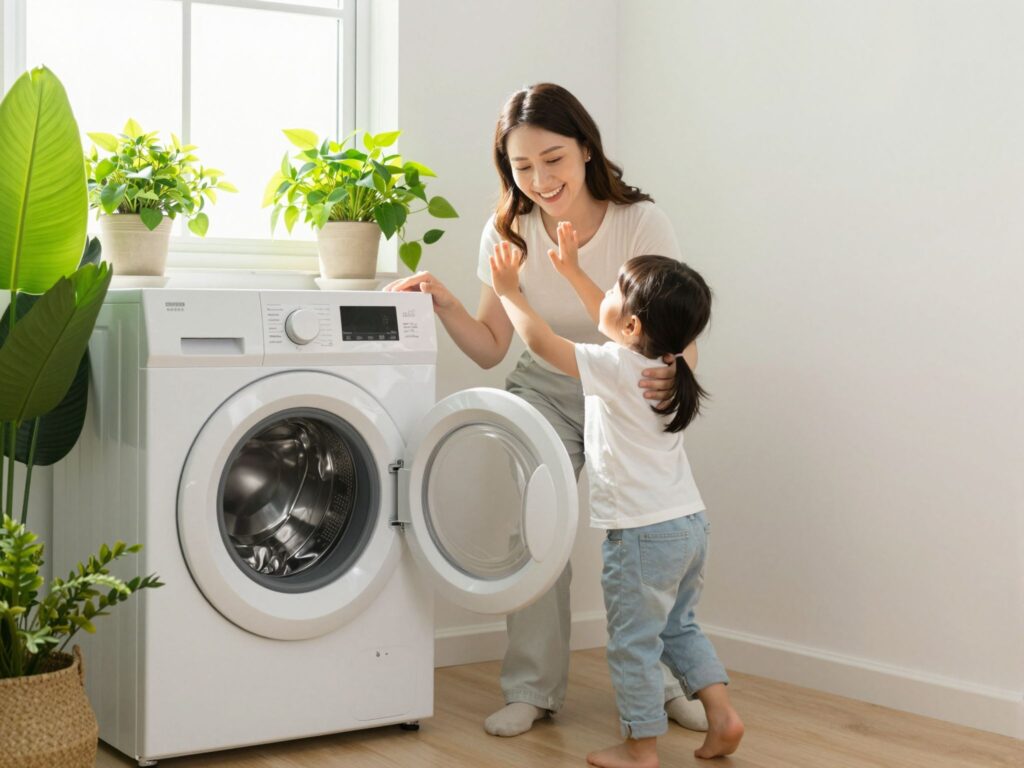 Mosógép méregtelenítése házilag: különösen fontos, ha kisgyerek van a családban