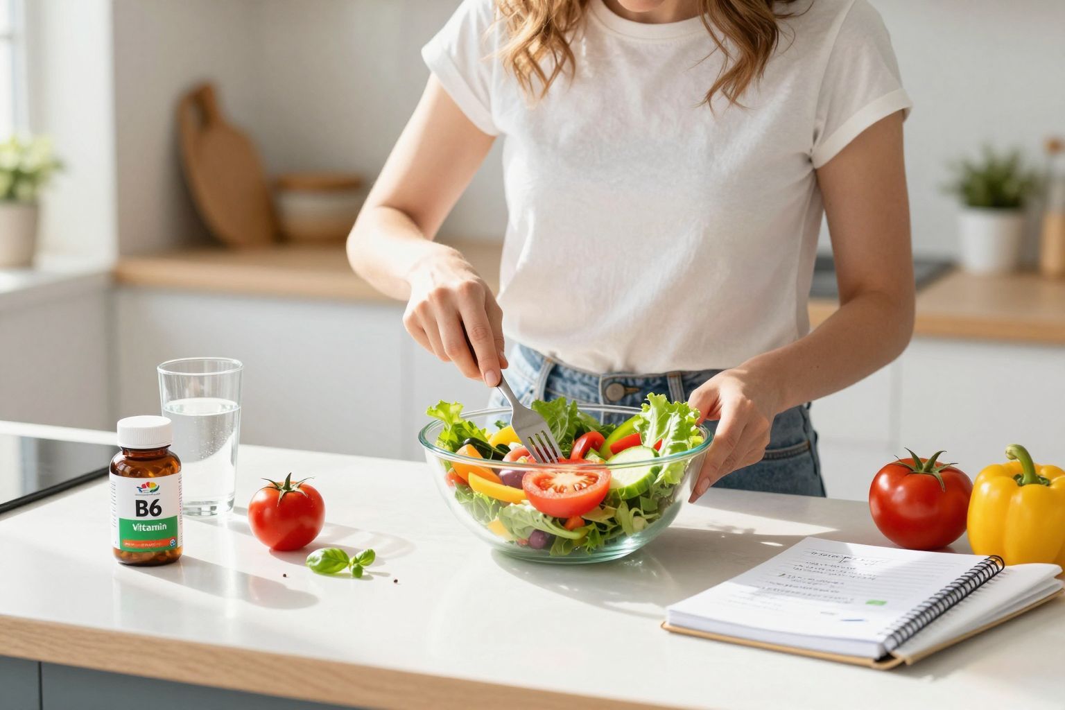 A tudatos táplálkozás segít a B6-vitamin-hiány megelőzésében.
