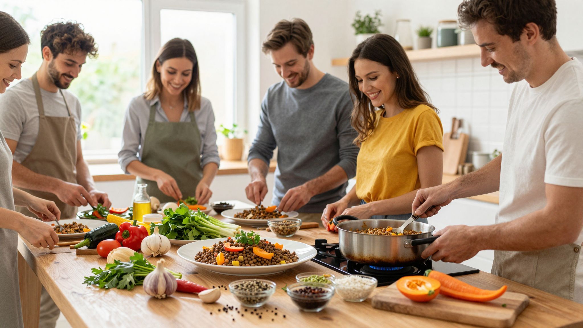 A fűszerek megfelelő kombinációja a lencse ízét emeli.