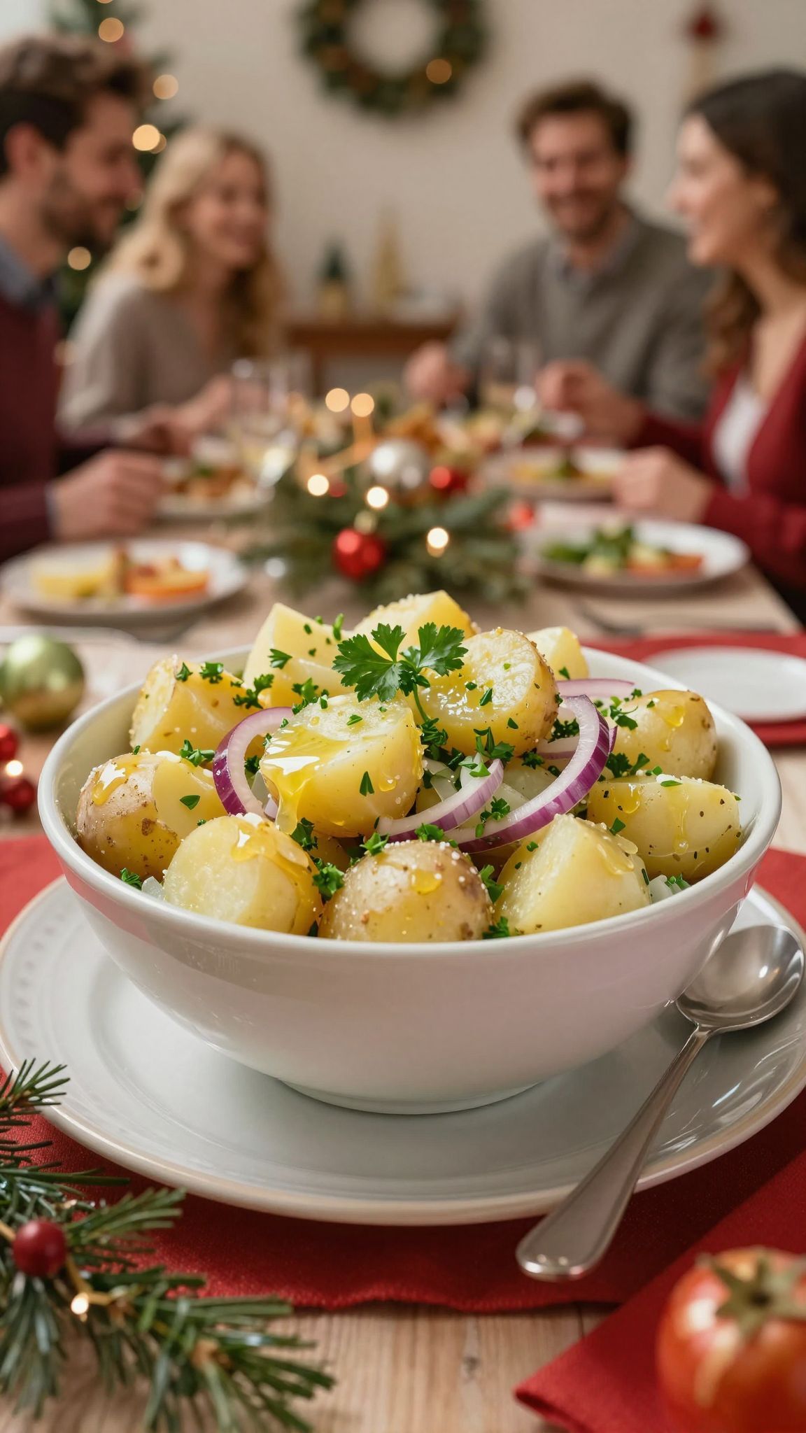 Az ecetes krumplisaláta frissítő íze feldobja az ünnepet.