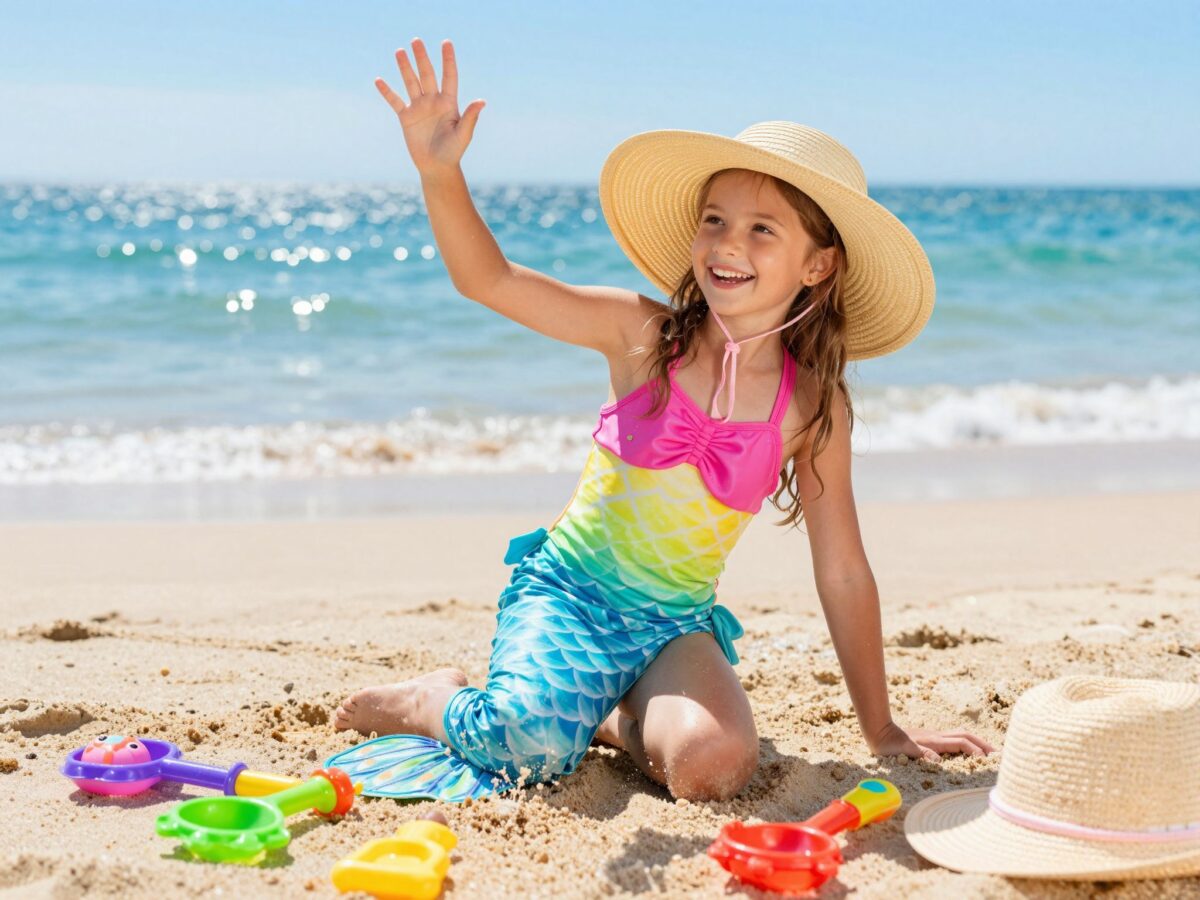 Sellő fazonú fürdőruha kislányoknak: hol vedd, mire figyelj méretezésnél