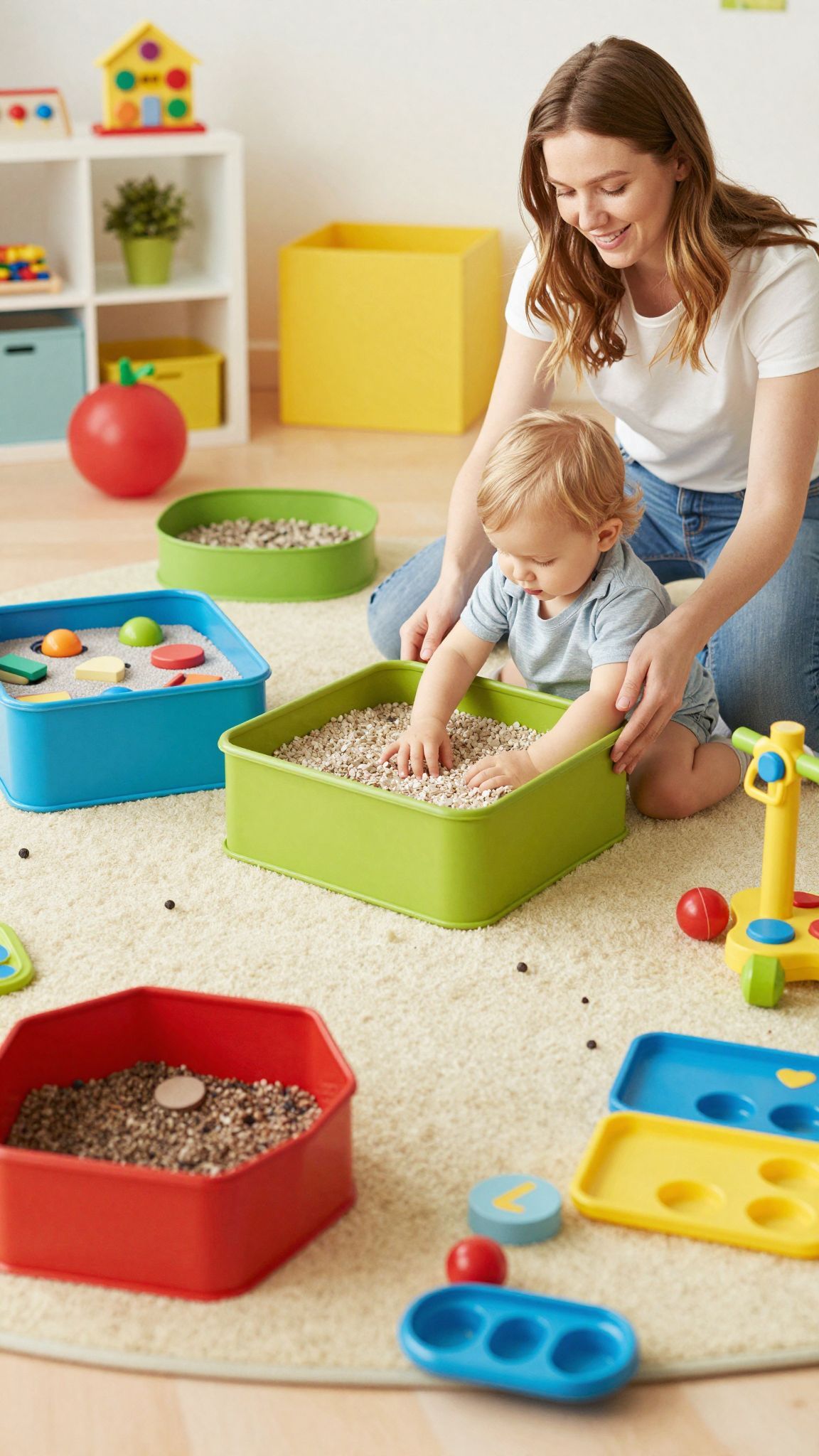 A Montessori eszközök fejlesztik a gyermekek önállóságát.