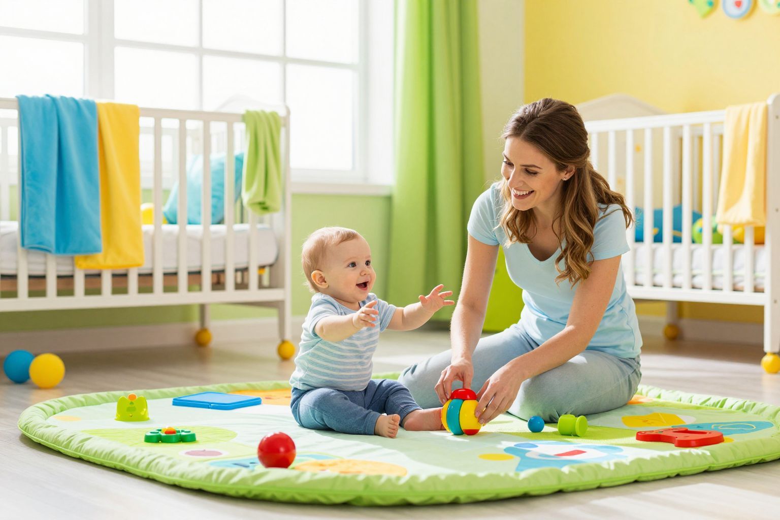 A színek javítják a babák hangulatát és fejlődését.