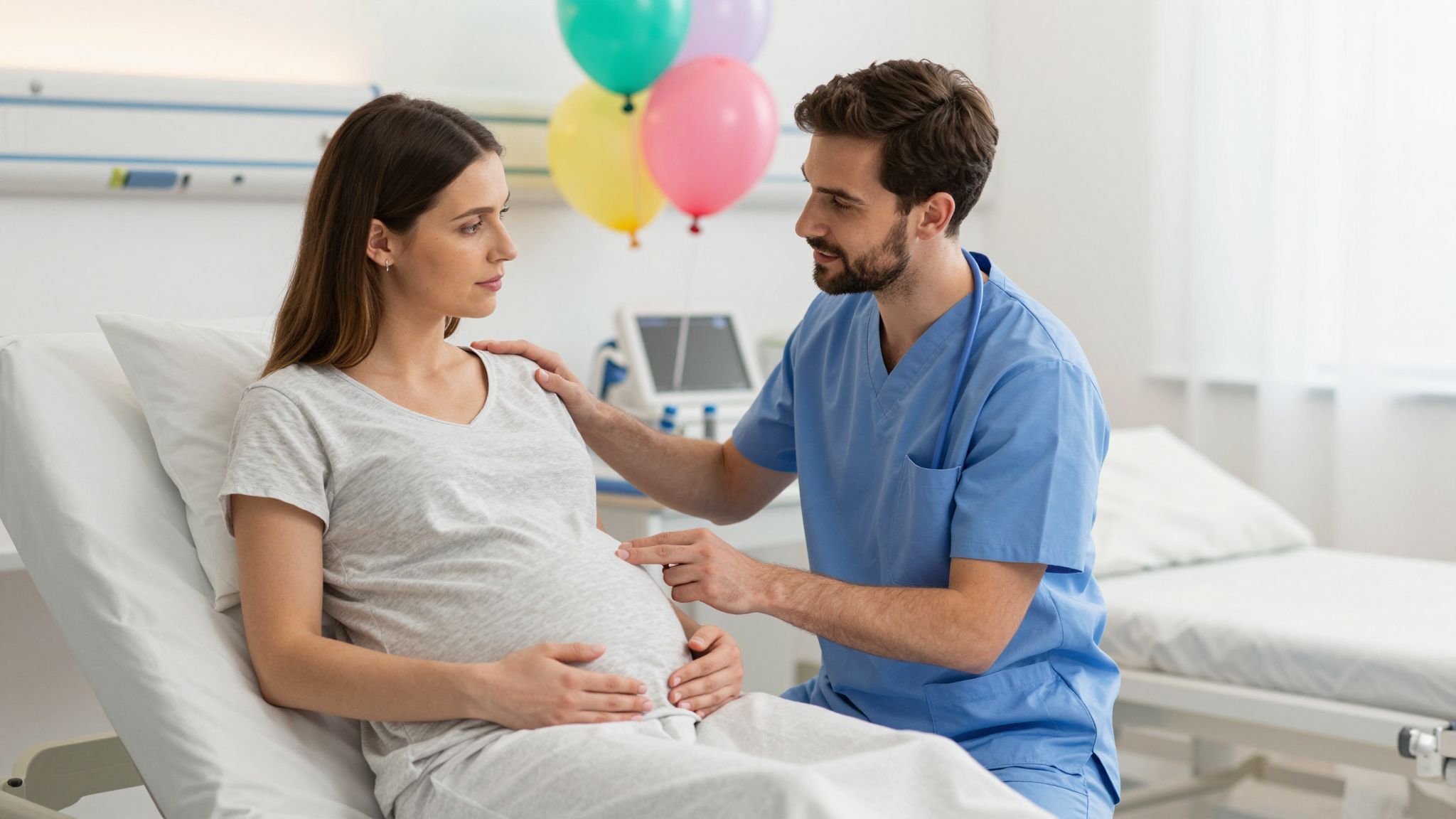 A ballon használata segítheti a szülés megindítását.