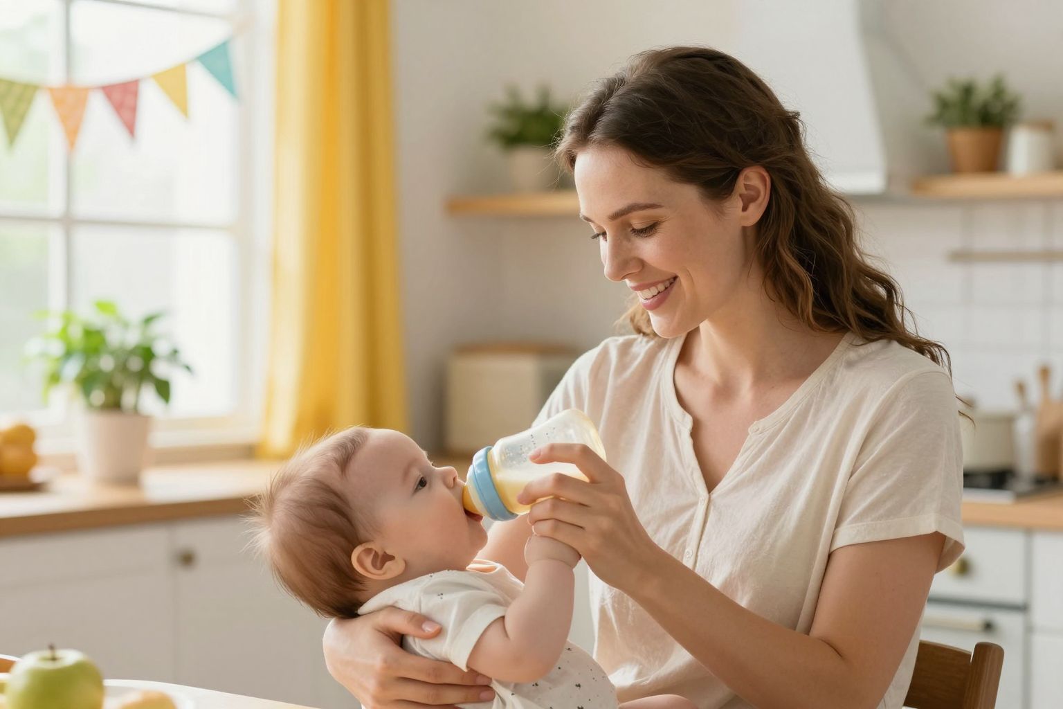 A tápszer tápláló, ha anyatej nem elérhető.