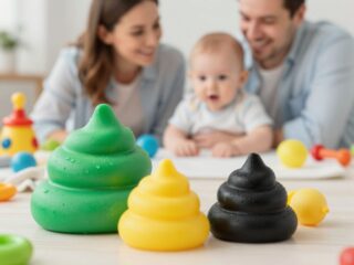 Zöld, sárga, fekete? Útmutató a babakaki színeihez és állagához