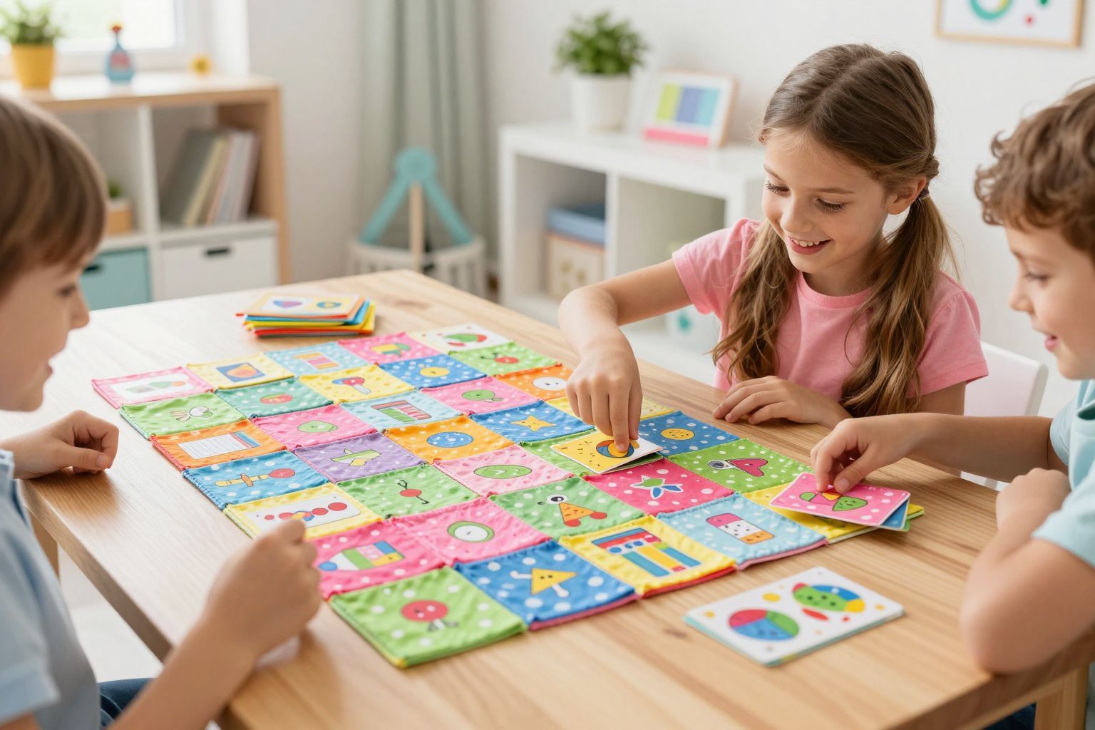 A memóriajáték fejleszti a gyerekek koncentrációját és memóriáját.