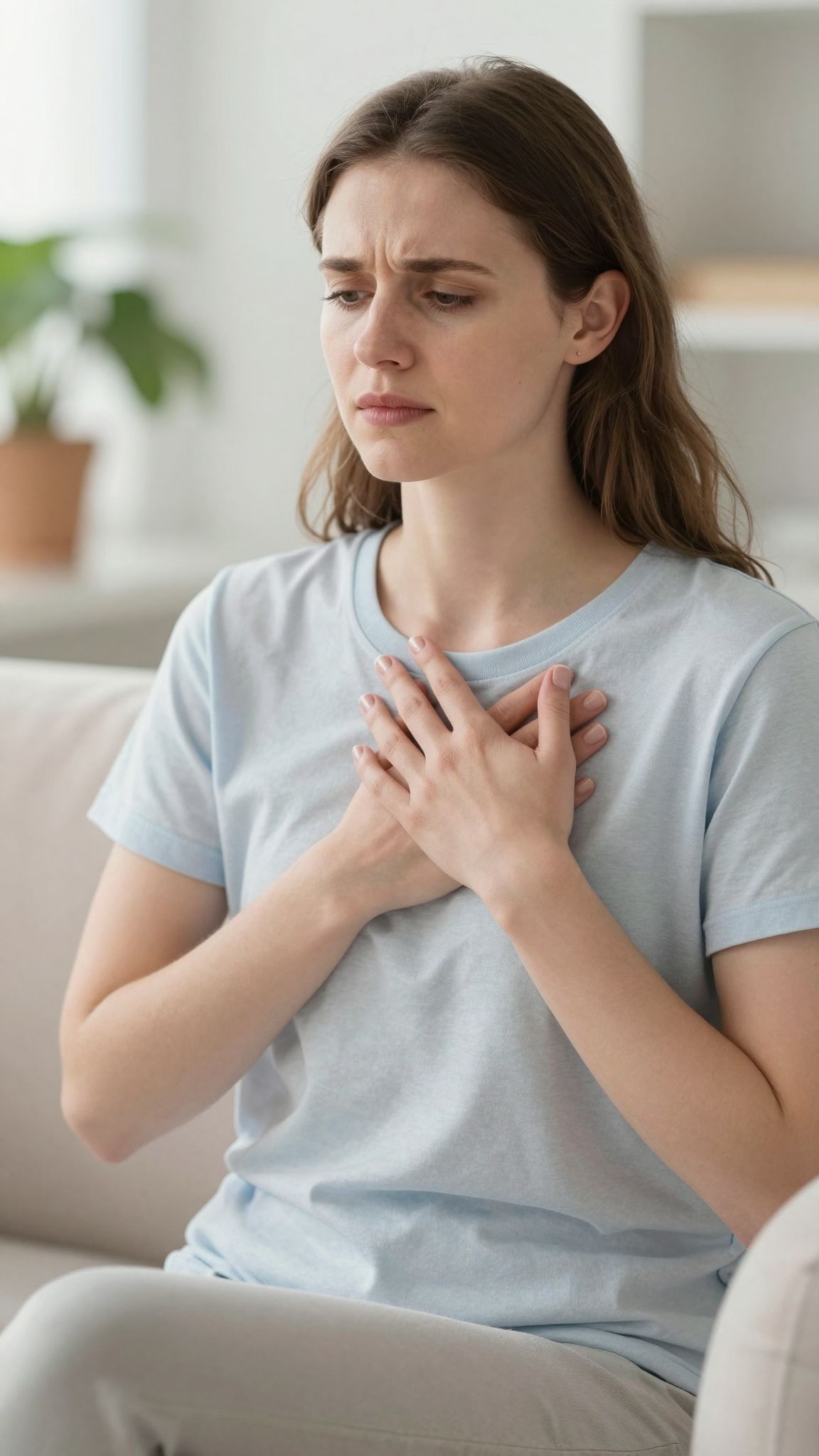 A hormonváltozások érzékenyebbé tehetik a melleket az első trimeszterben.
