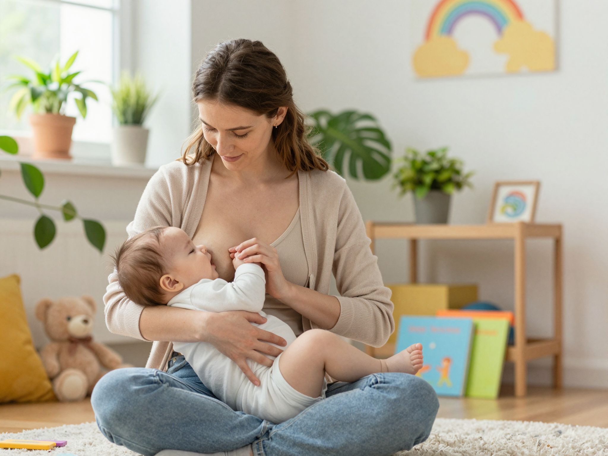 A szoptatás segíti a bélflóra egészséges fejlődését.