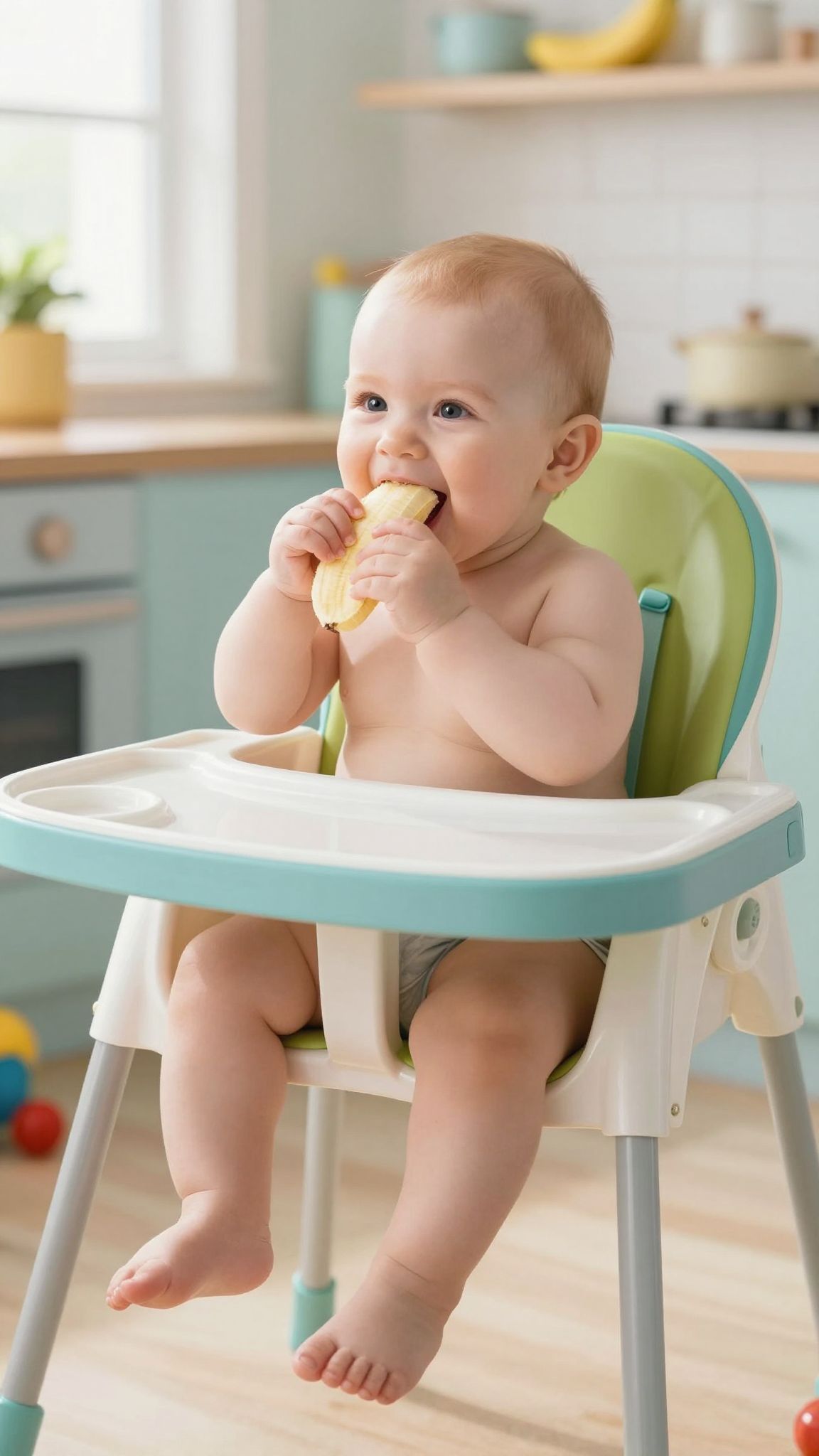 A baba szájhigiéniája fontos az evés során.