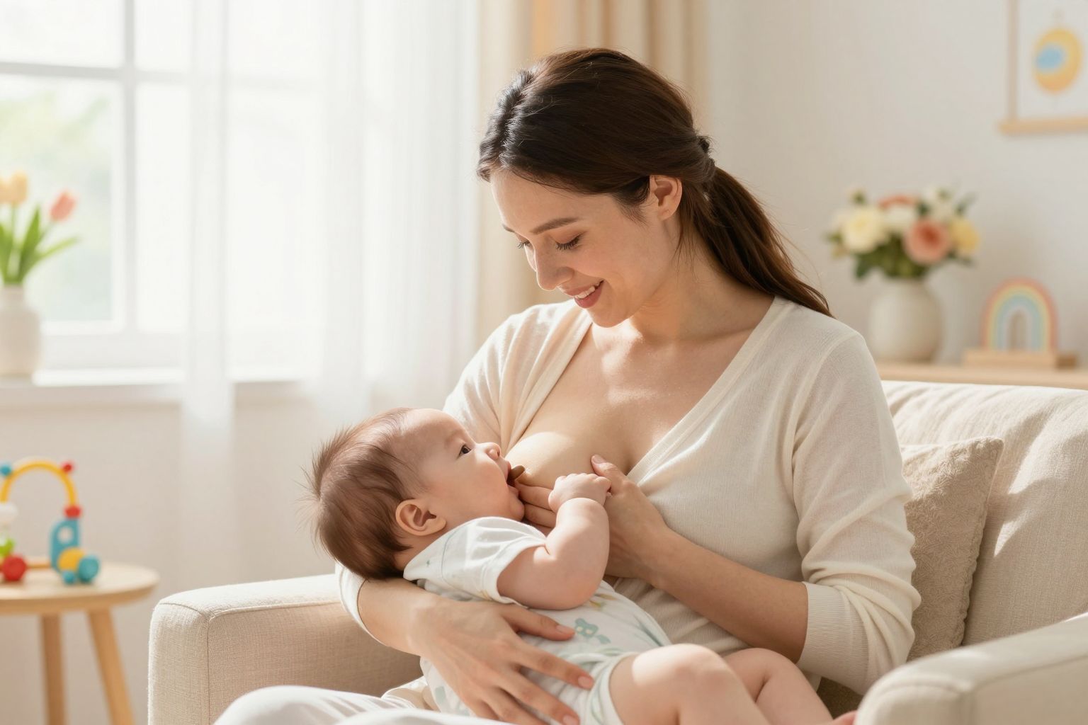 A szoptatás csökkenti a bélfal áteresztőképességét, védve a babát.