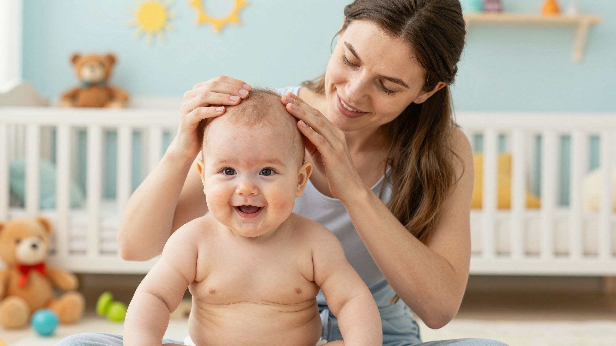 Csecsemőknél a bőrpír és hámlás orvosi segítséget igényel.