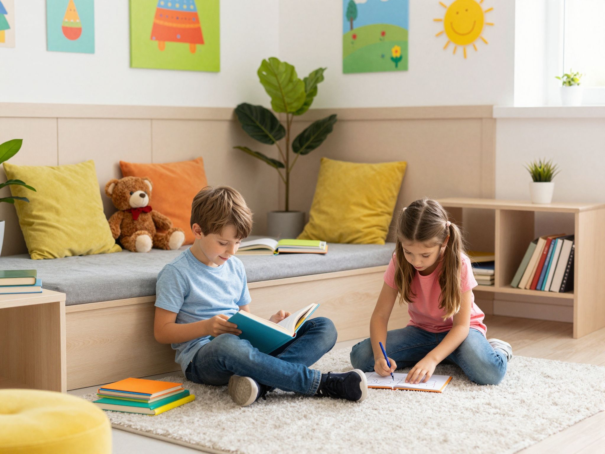 A nyugi-sarok segít a gyerekek érzelmi kezelésében.