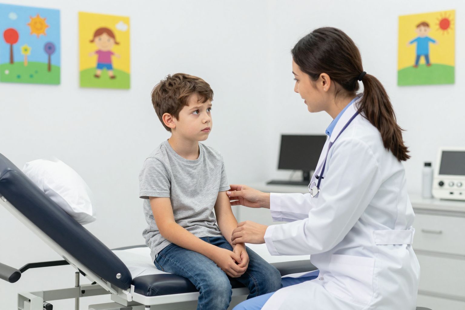 A gyermek urológiai vizsgálata fájdalommentes és gyors folyamat.