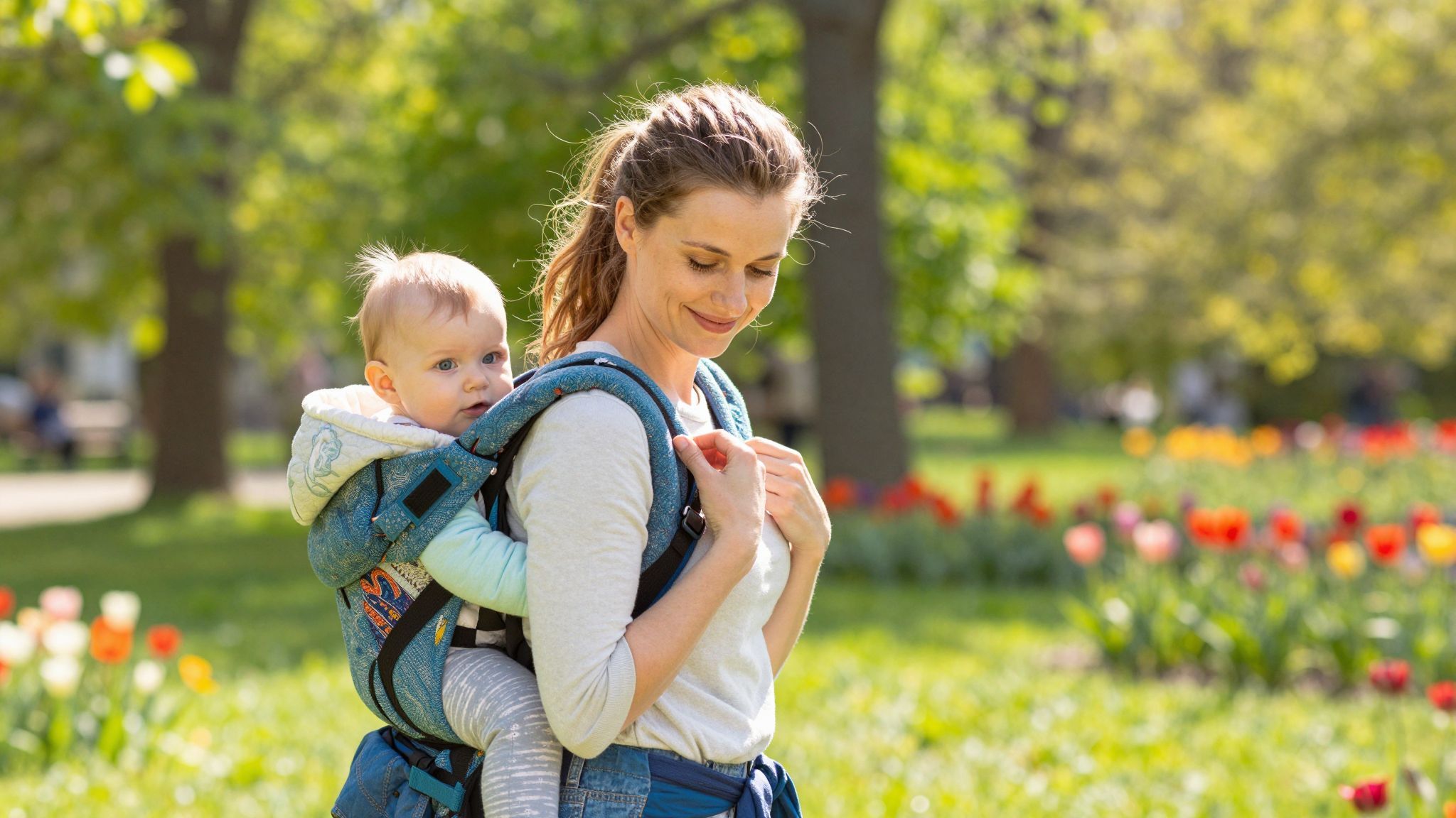 A hordozás erősíti a szülő-gyermek köteléket és bizalmat.