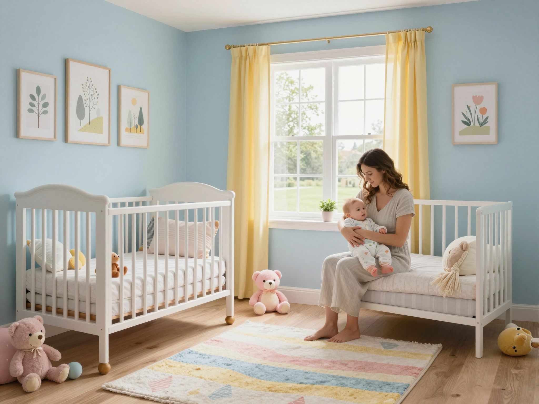 A szoba színe és világítása befolyásolja a baba alvását.