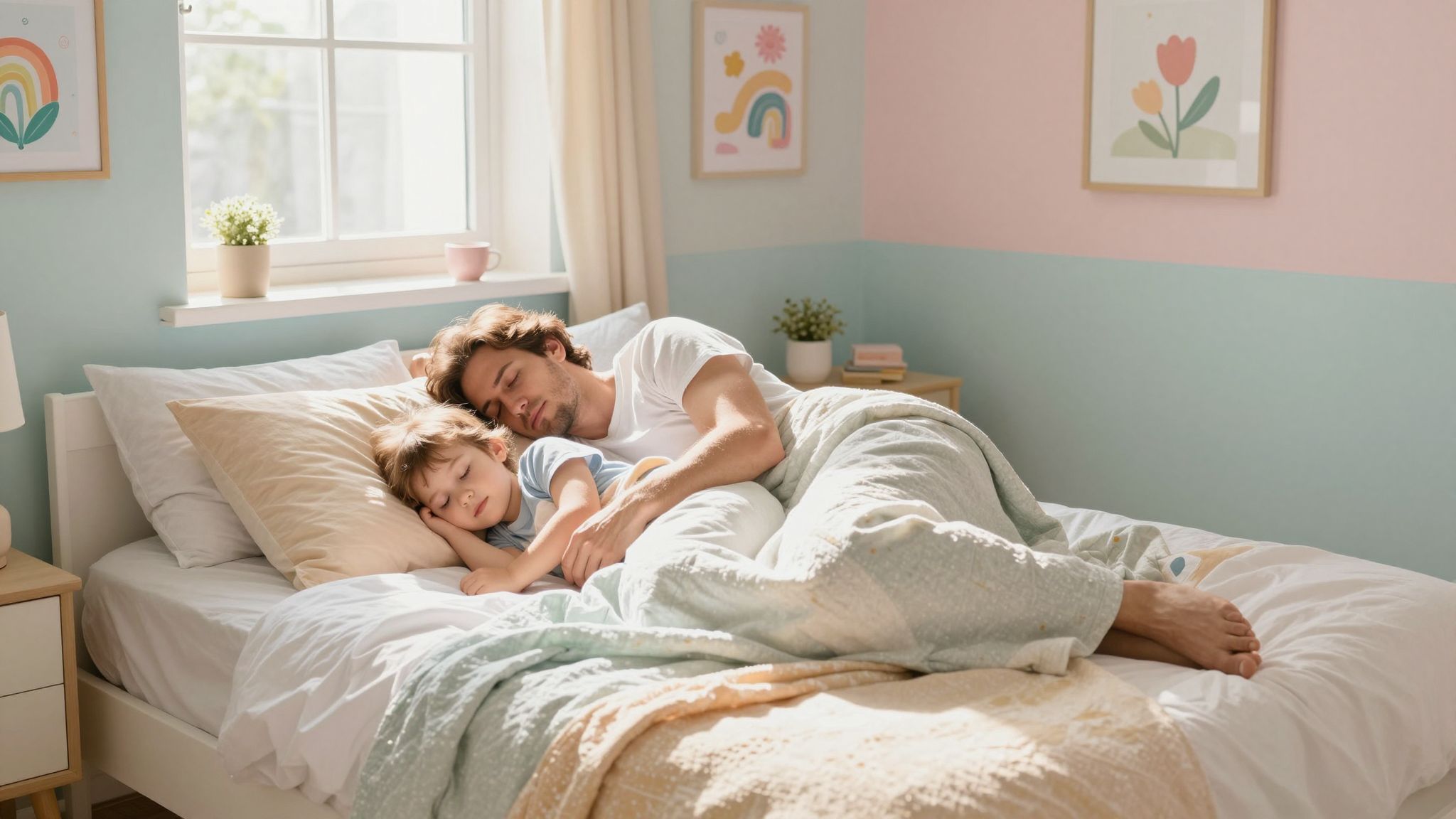 A közös alvás növelheti a szülő-gyerek kötődést.