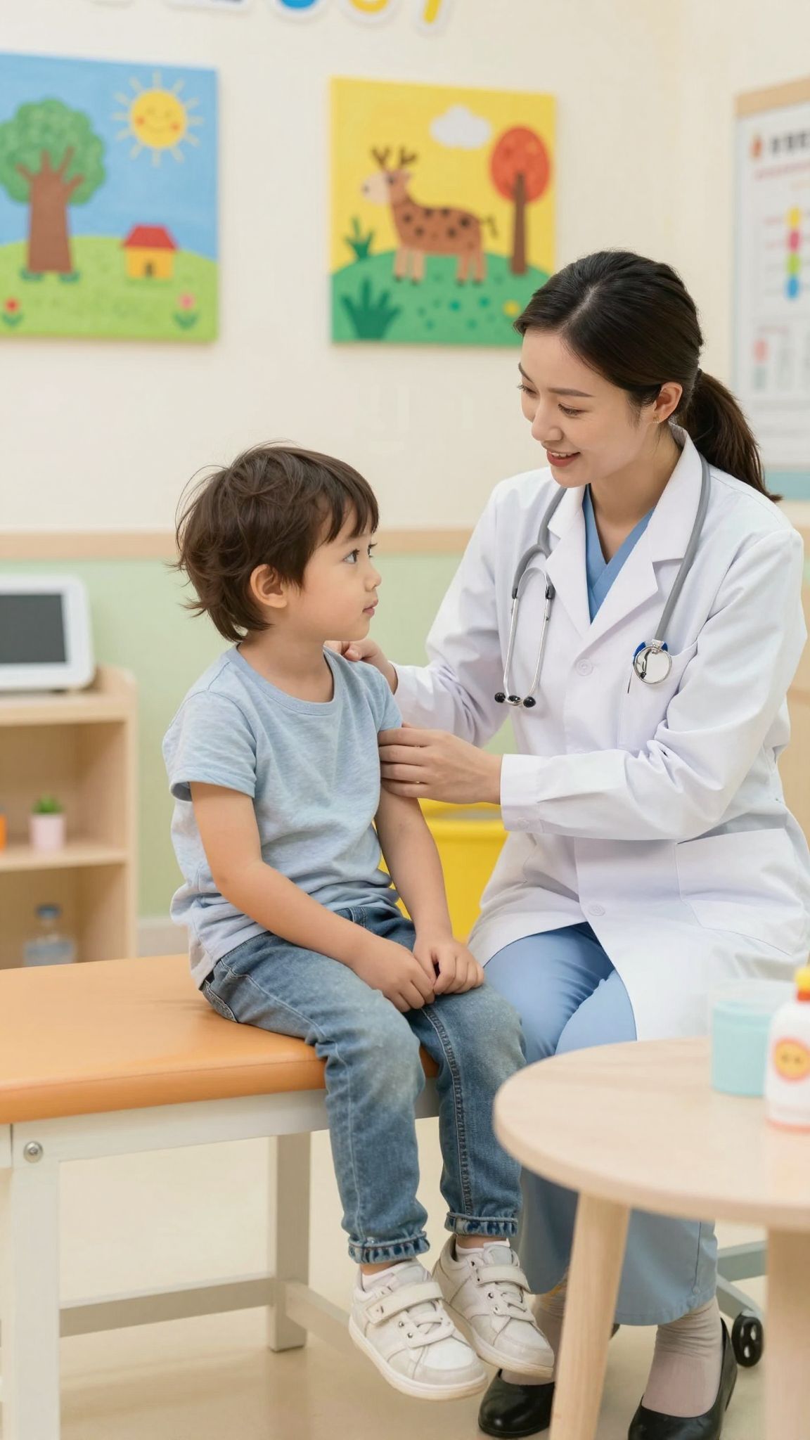 Fontos a gyermek figyelmének elterelése oltás során.