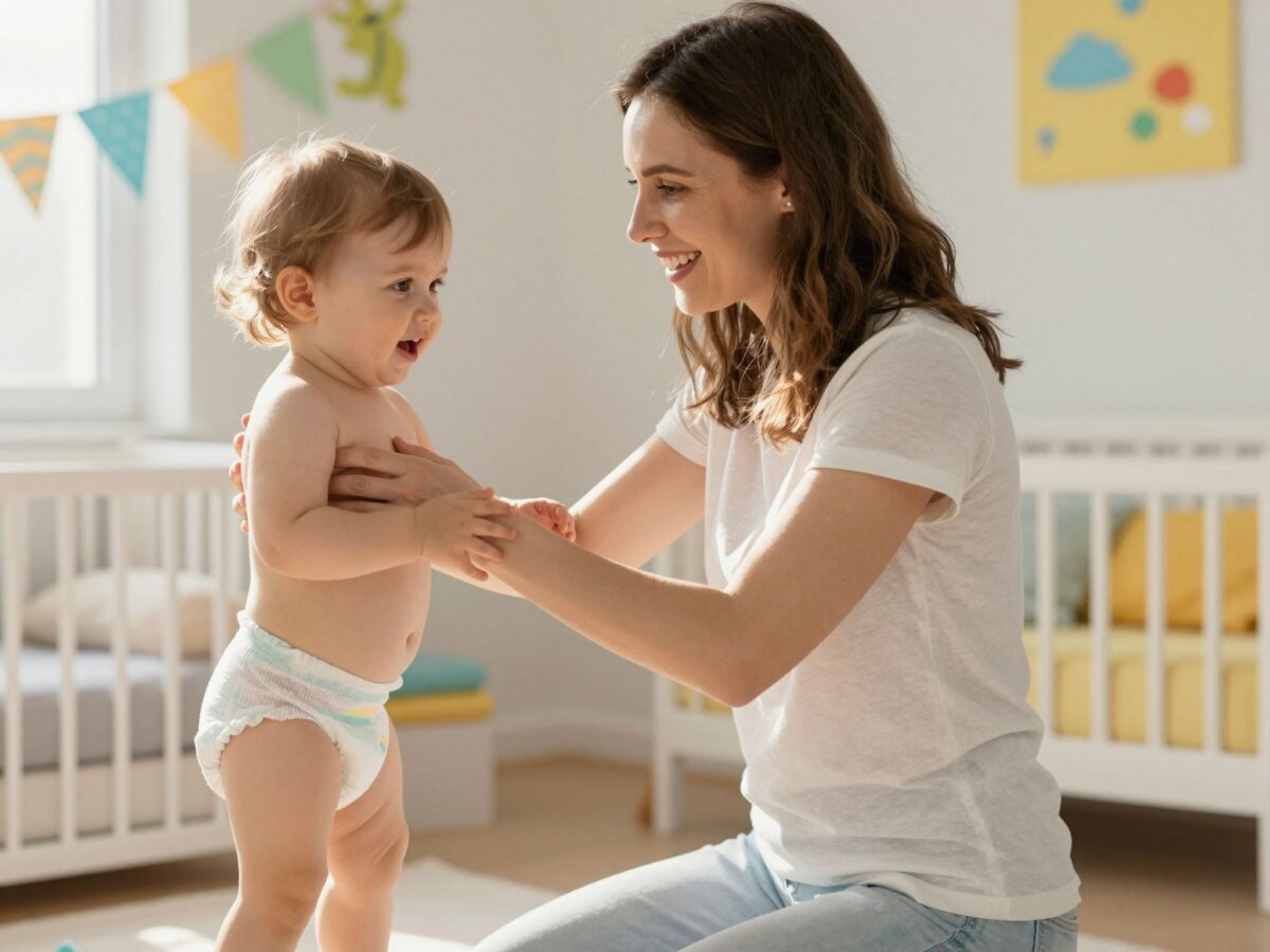 A nagy váltás: mikor és hogyan érdemes a pelenkát bugyira cserélni?