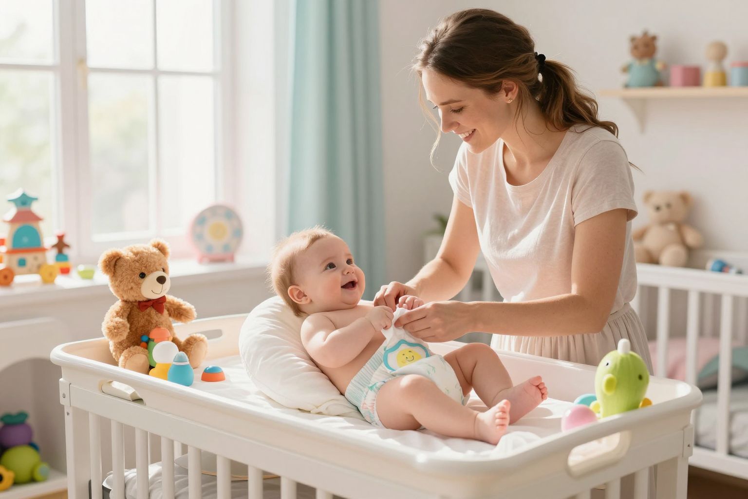 A pelenkázás során figyeljünk a baba egészségére!