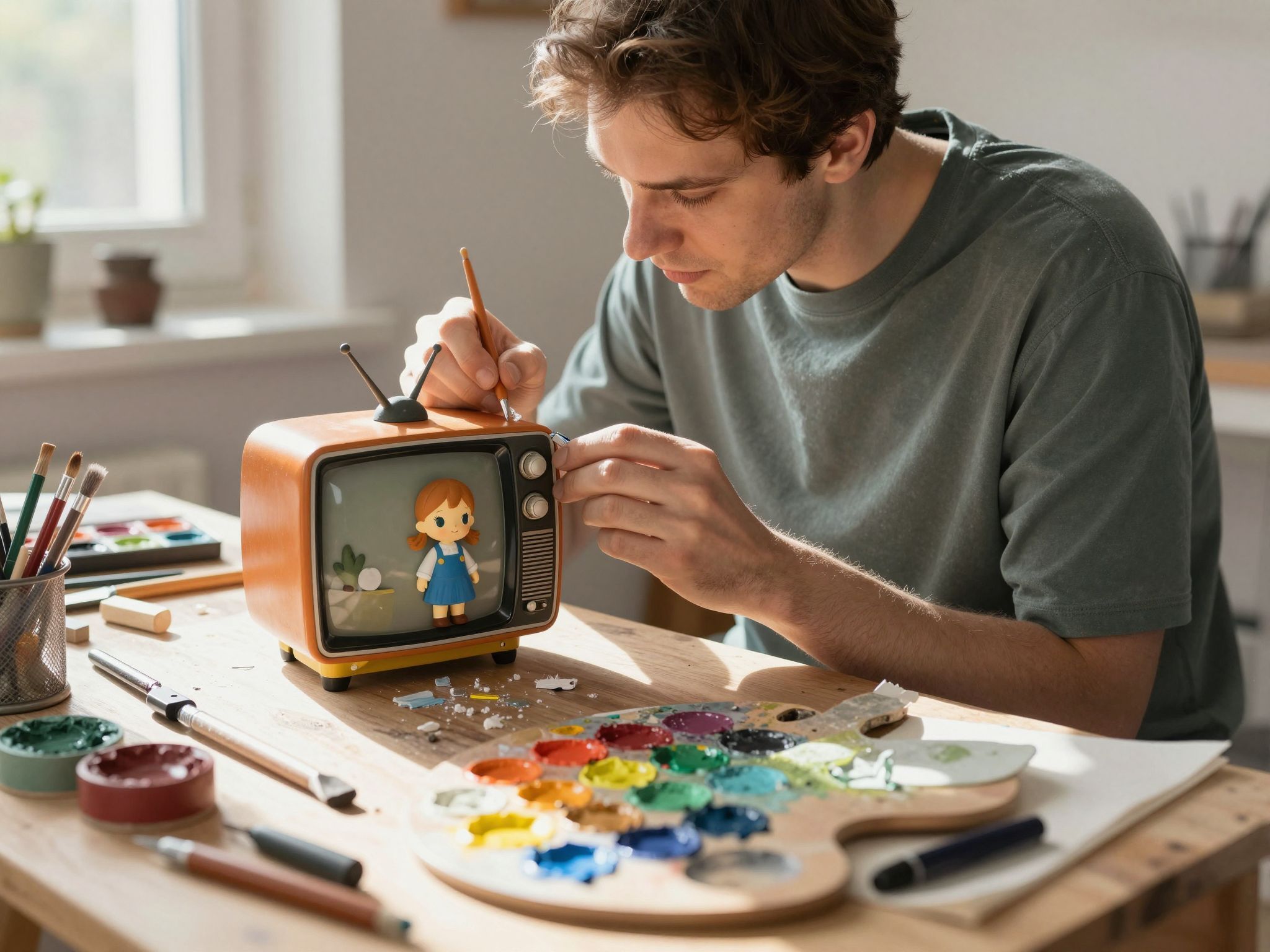 A régi tárgyak restaurálása vintage nosztalgiát ébreszt.