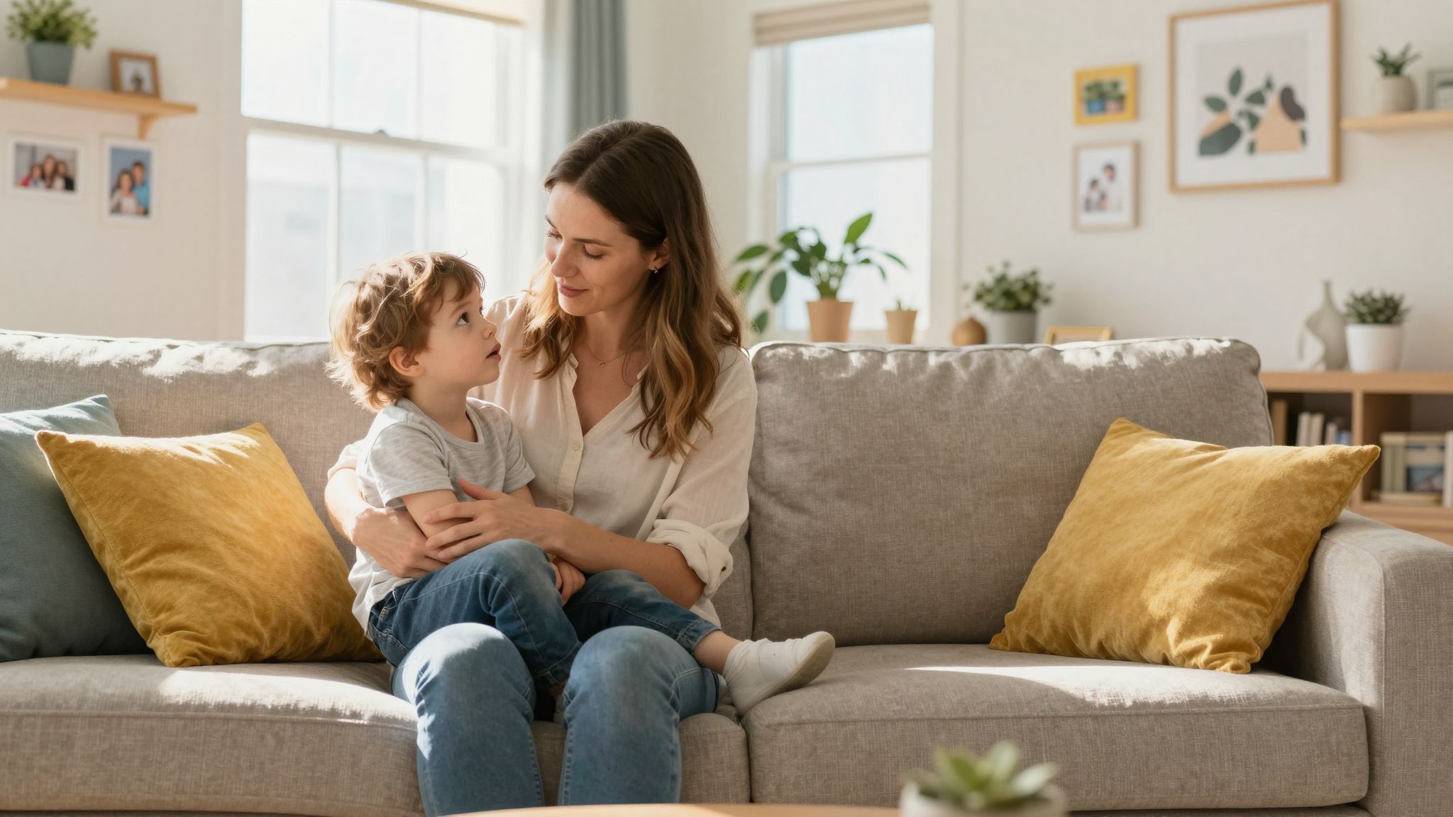 A támogató szavak segíthetnek a gyermek érzelmi feldolgozásában.