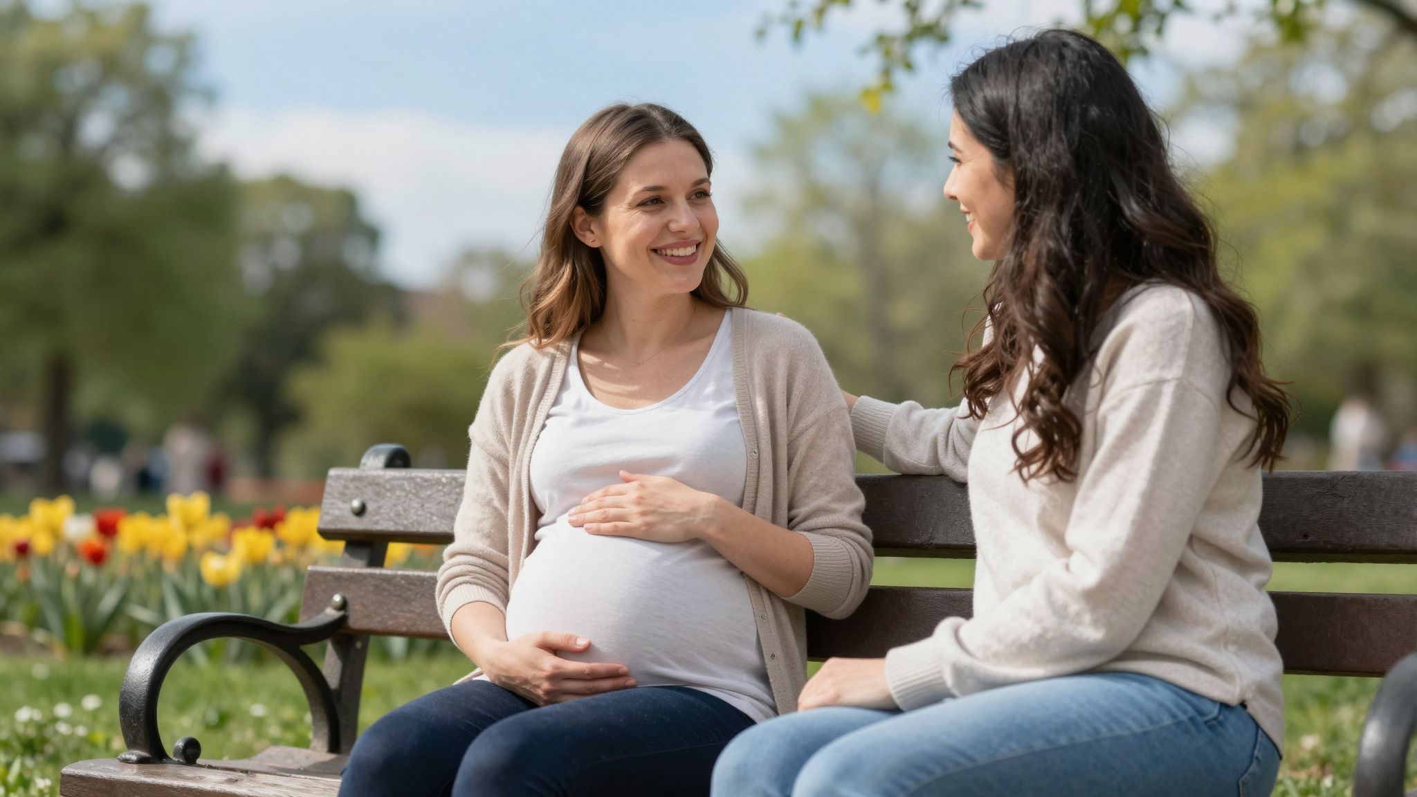 A nyílt kommunikáció segít a terhességgel járó félelmek leküzdésében.